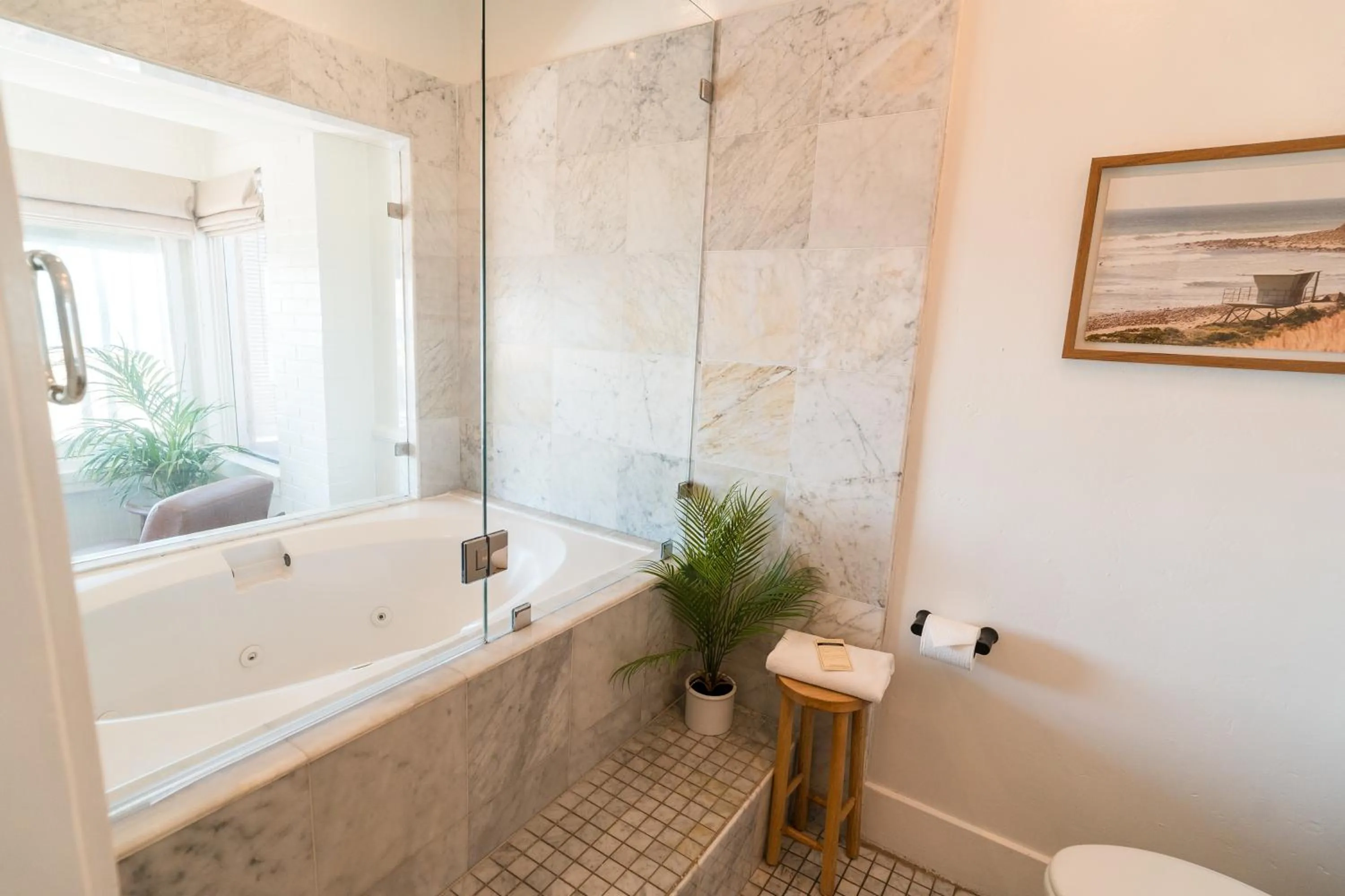 Shower in Newport Beach Hotel