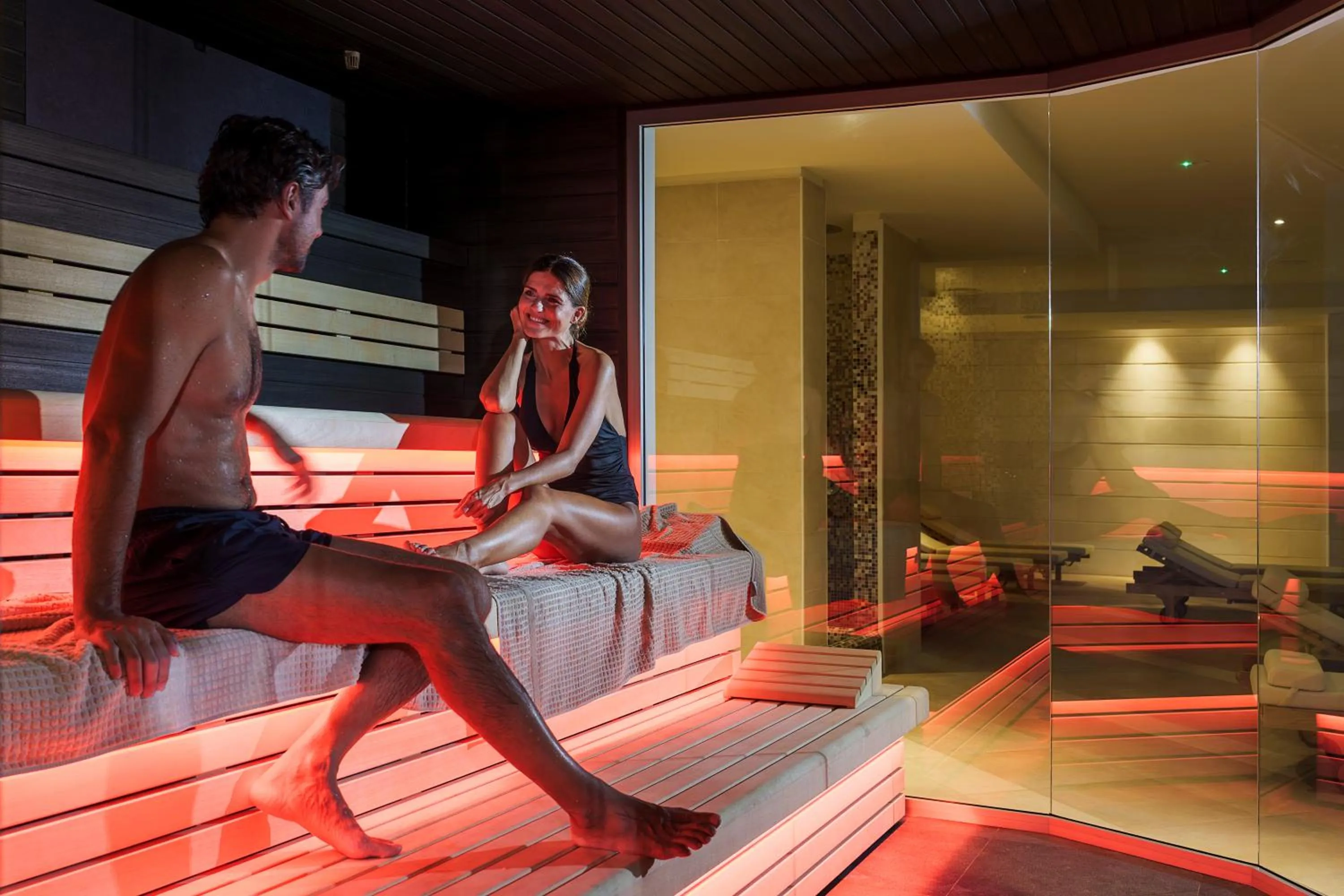 Sauna in Picciolo Etna Golf Resort & Spa, Curio Collection by Hilton