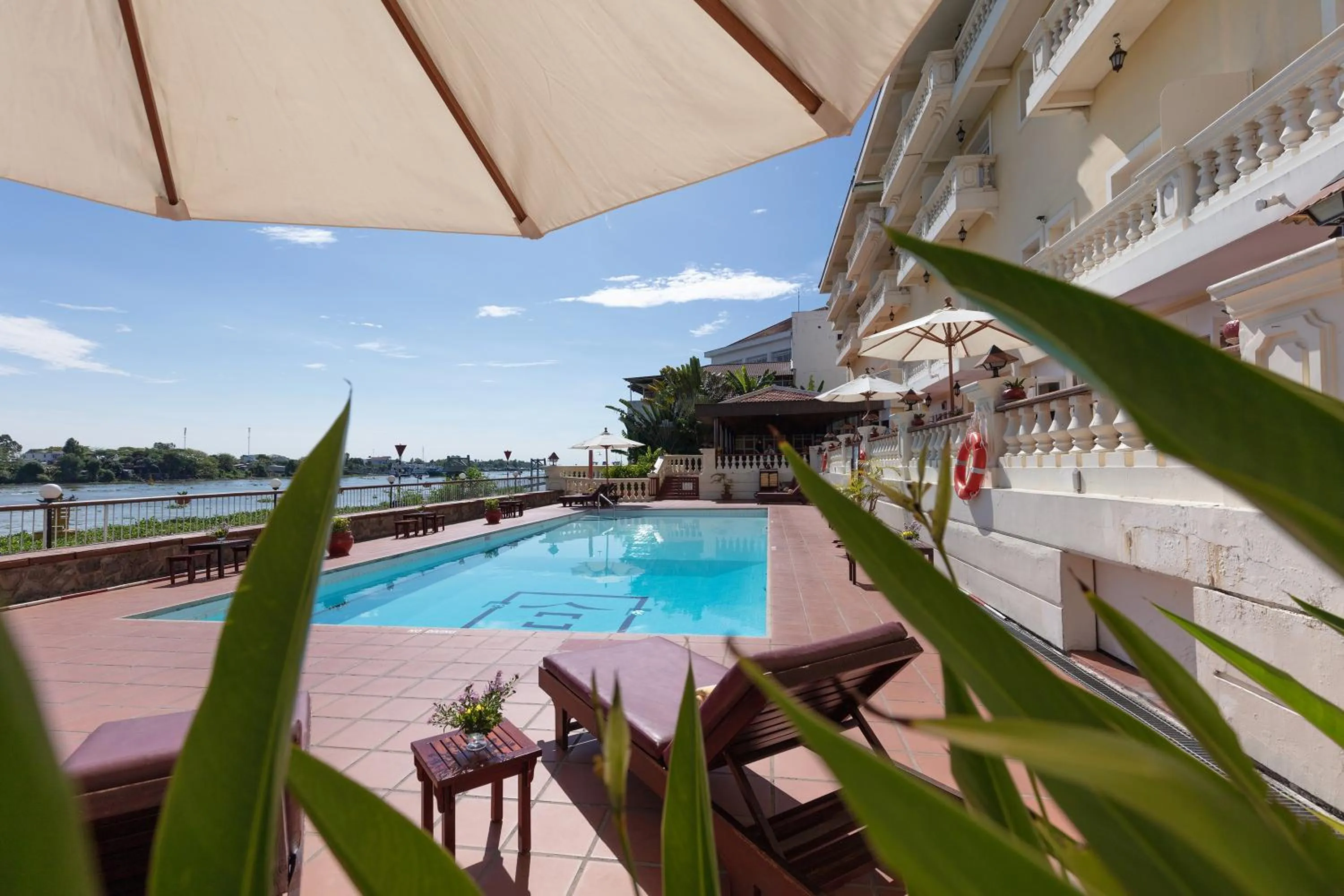 Swimming pool in Victoria Chau Doc Hotel