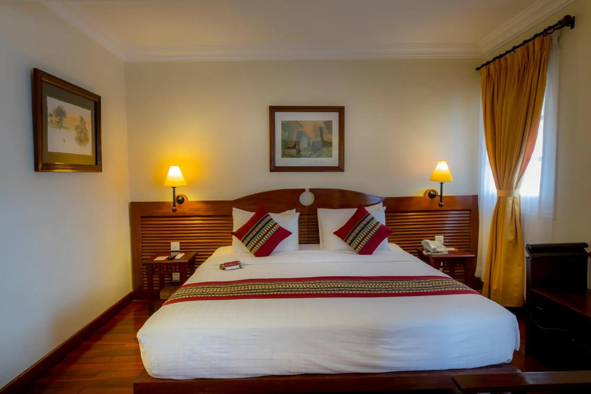 Bed in Victoria Chau Doc Hotel