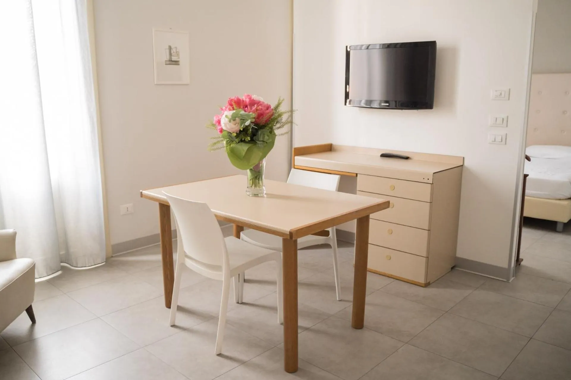 Bed in Hotel Mediterraneo