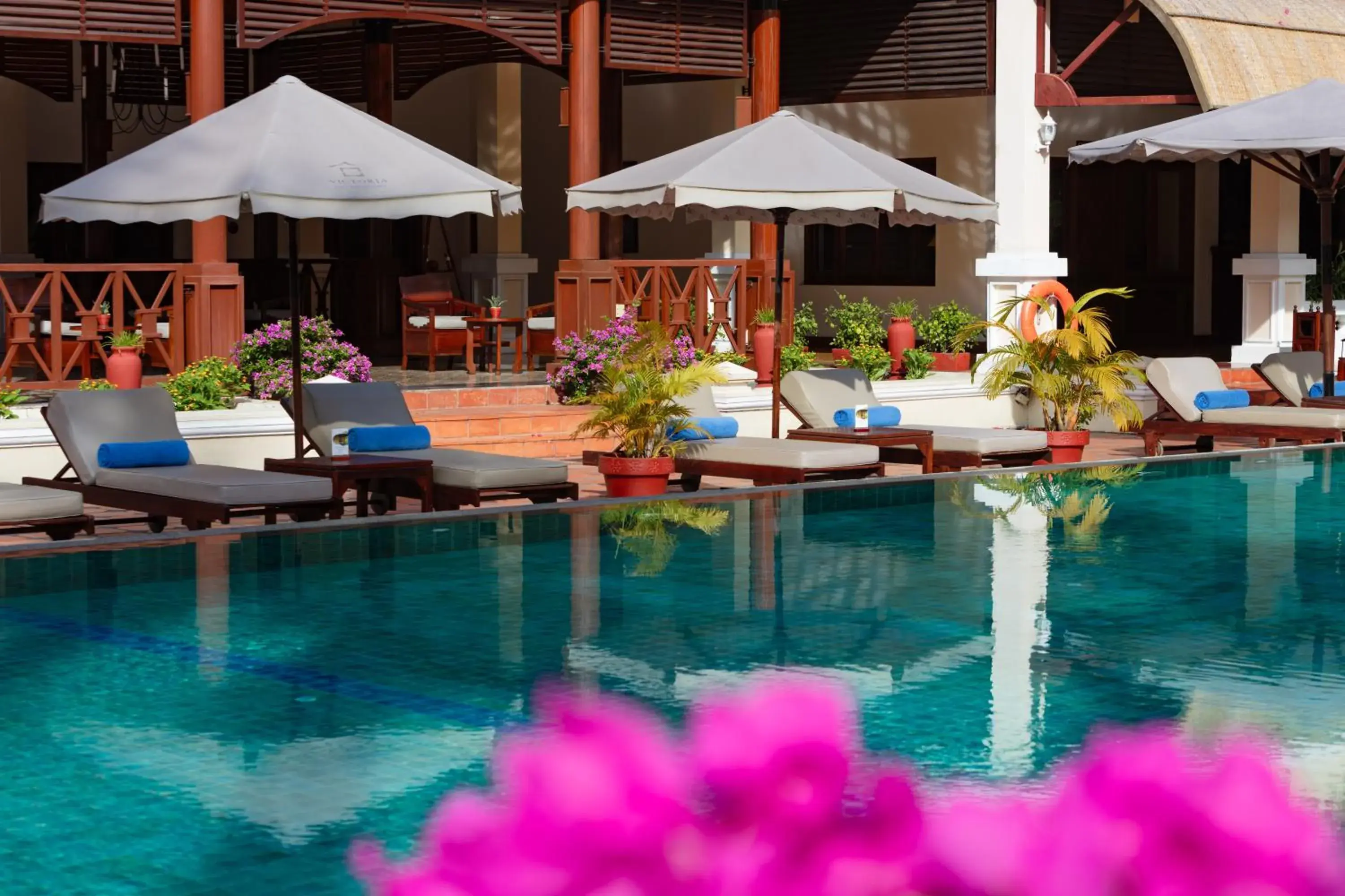 sunbed in Victoria Can Tho Resort sunbed in Victoria Can Tho Resort