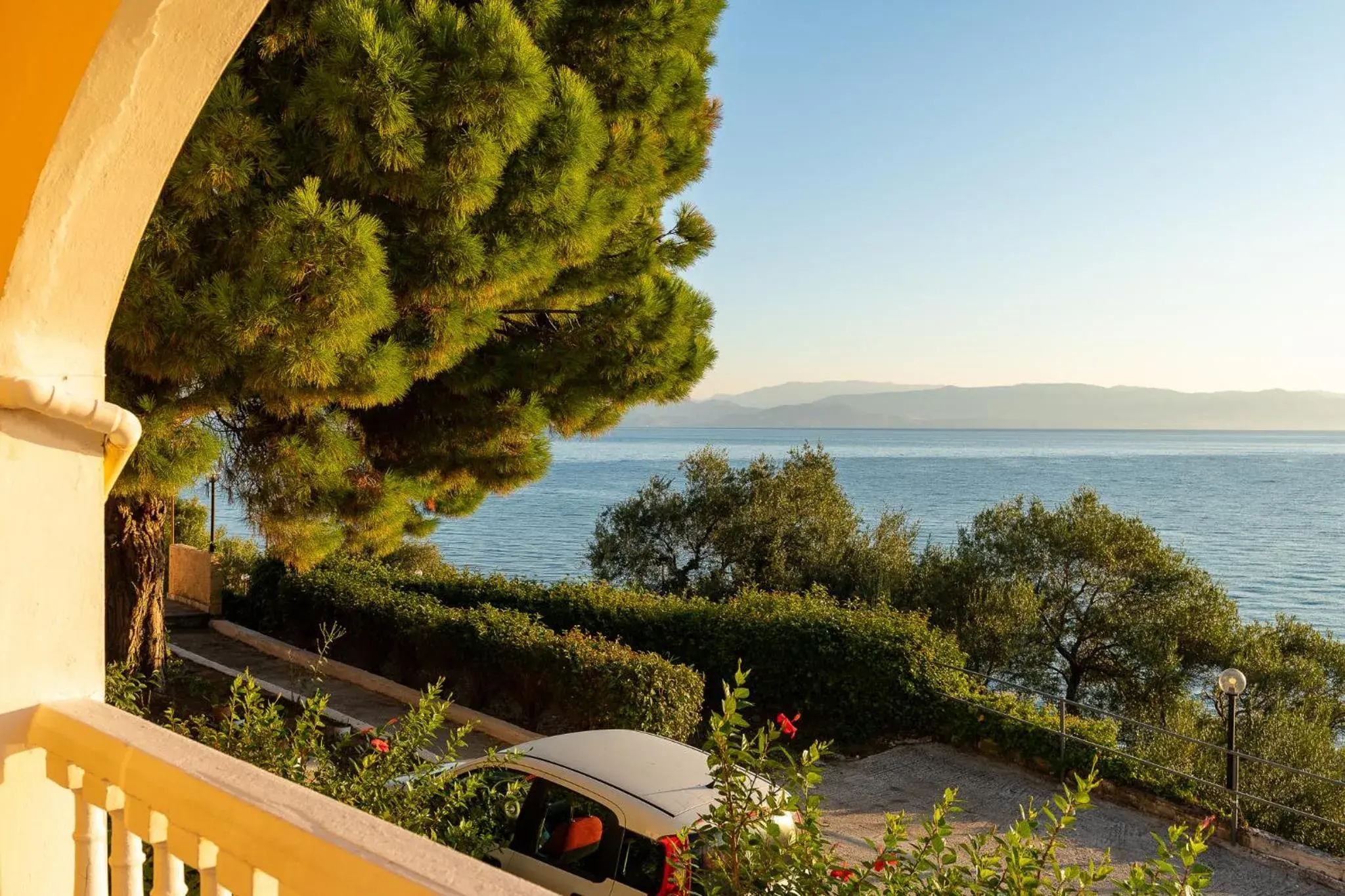 Balcony/Terrace in Dimitra Studios Balcony/Terrace in Dimitra Studios