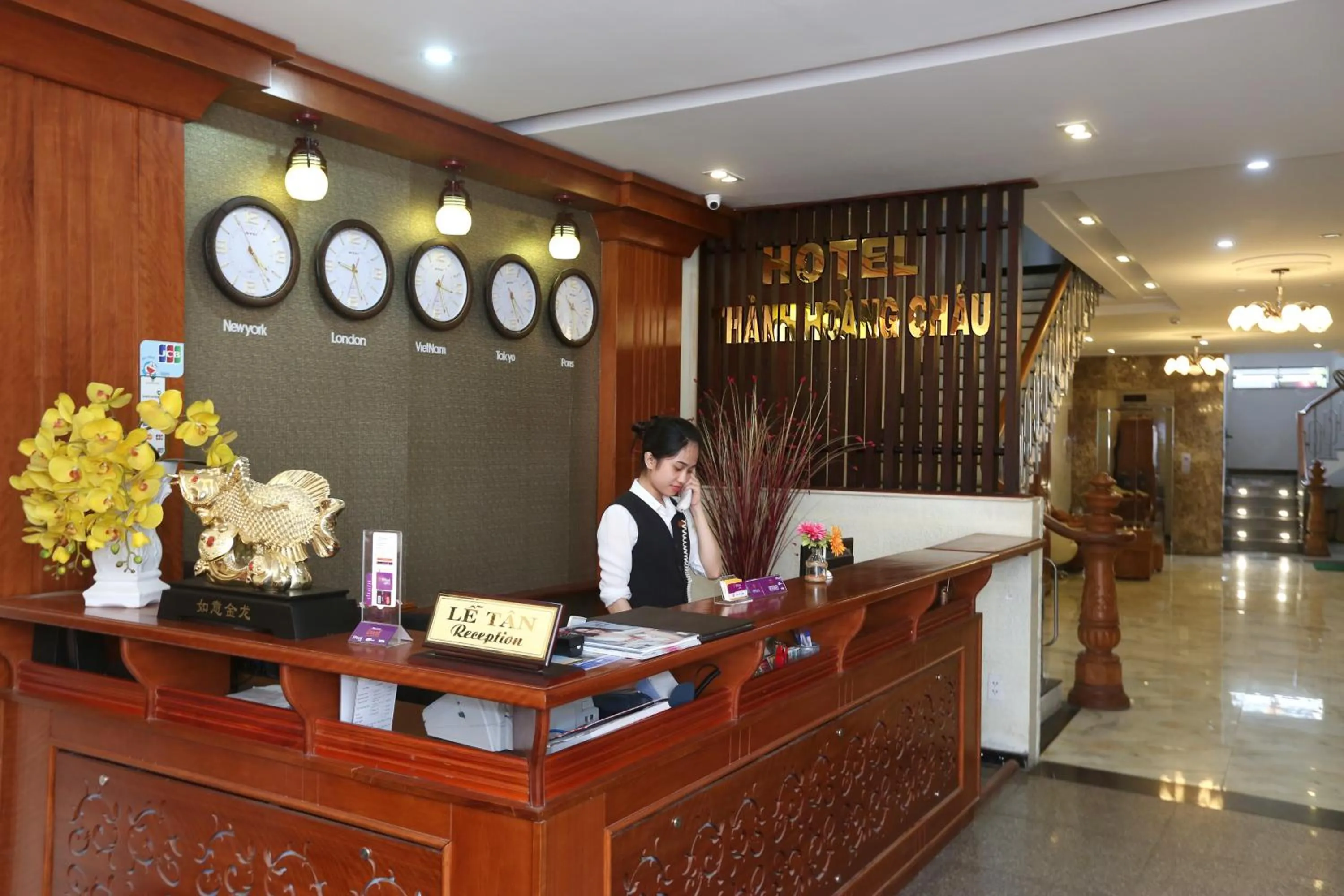 Lobby or reception in Thành Hoàng Châu Boutique Hotel