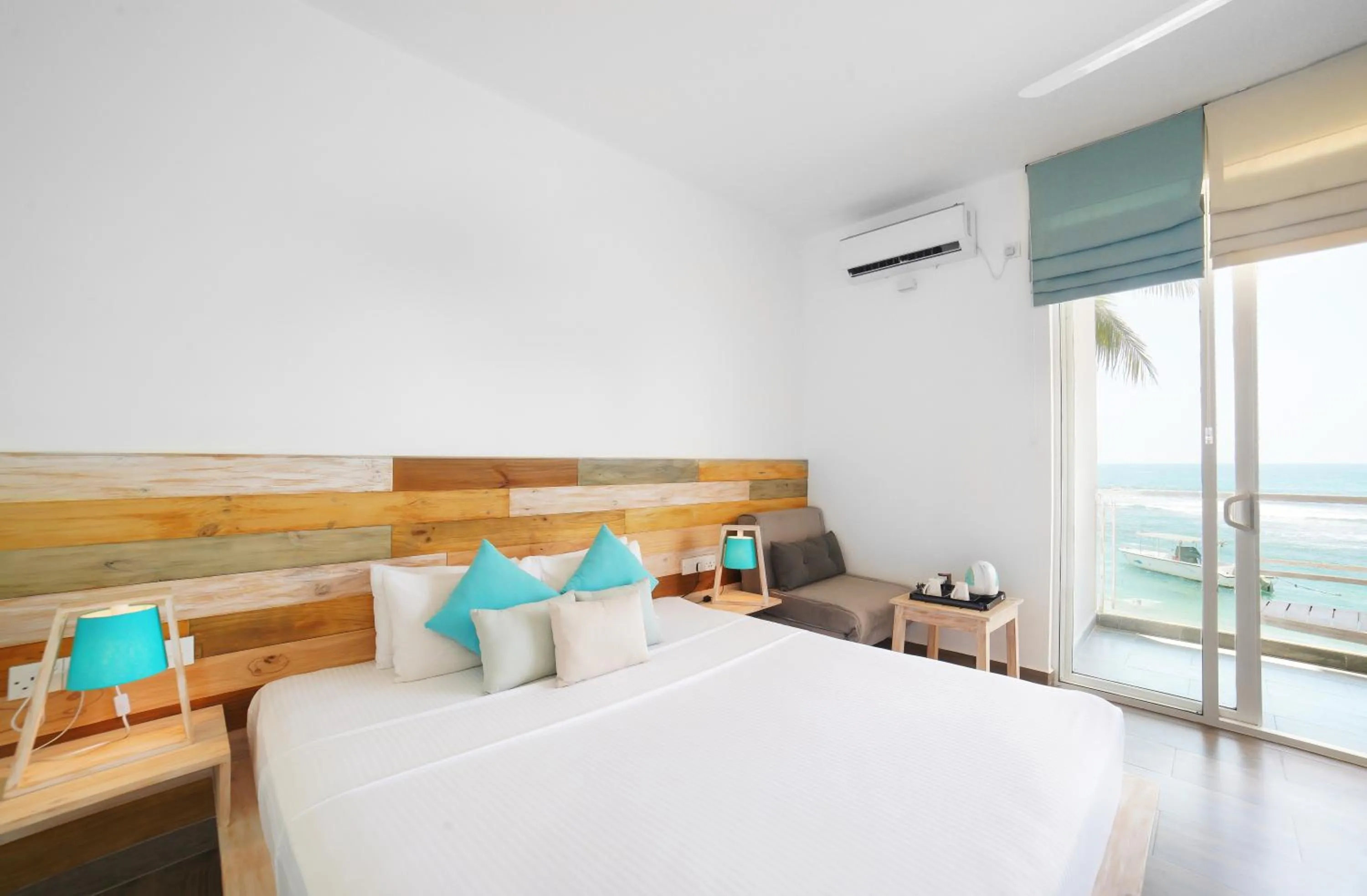 Bed in Hikkaduwa Beach Hotel