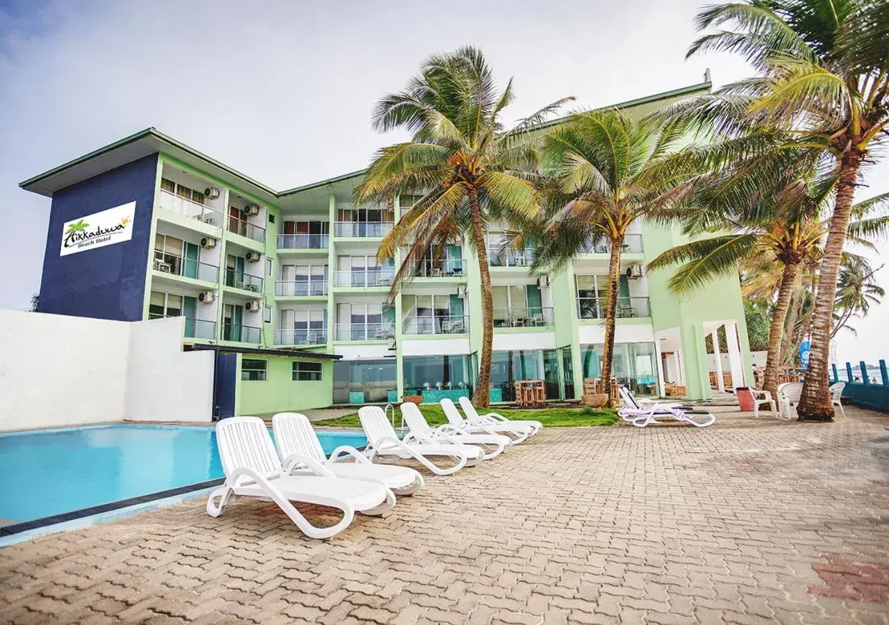 Pool view in Hikkaduwa Beach Hotel - Valentines Day Special Packages Included in Room Rate Pool view in Hikkaduwa Beach Hotel - Valentines Day Special Packages Included in Room Rate