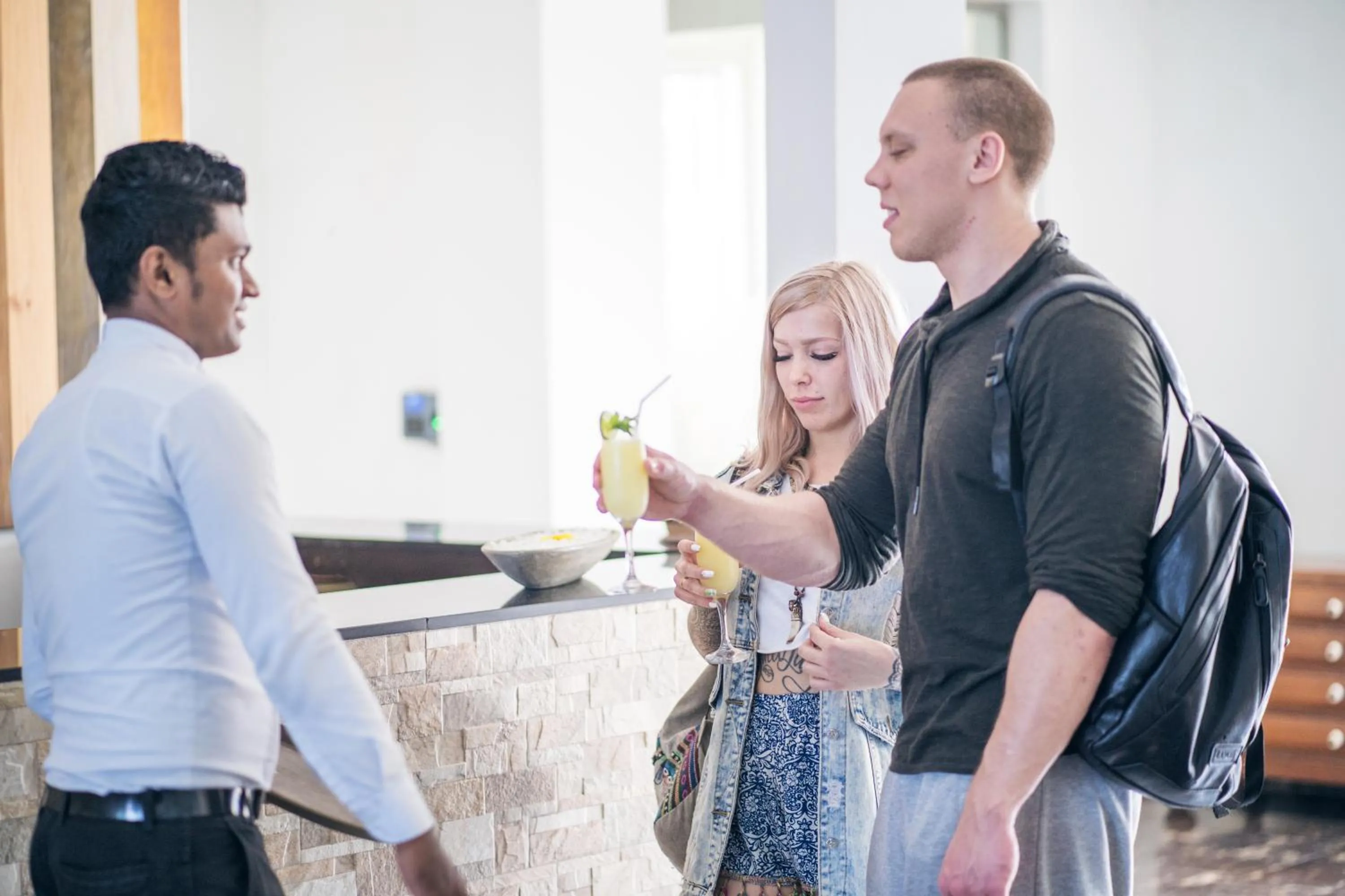 People in Hikkaduwa Beach Hotel