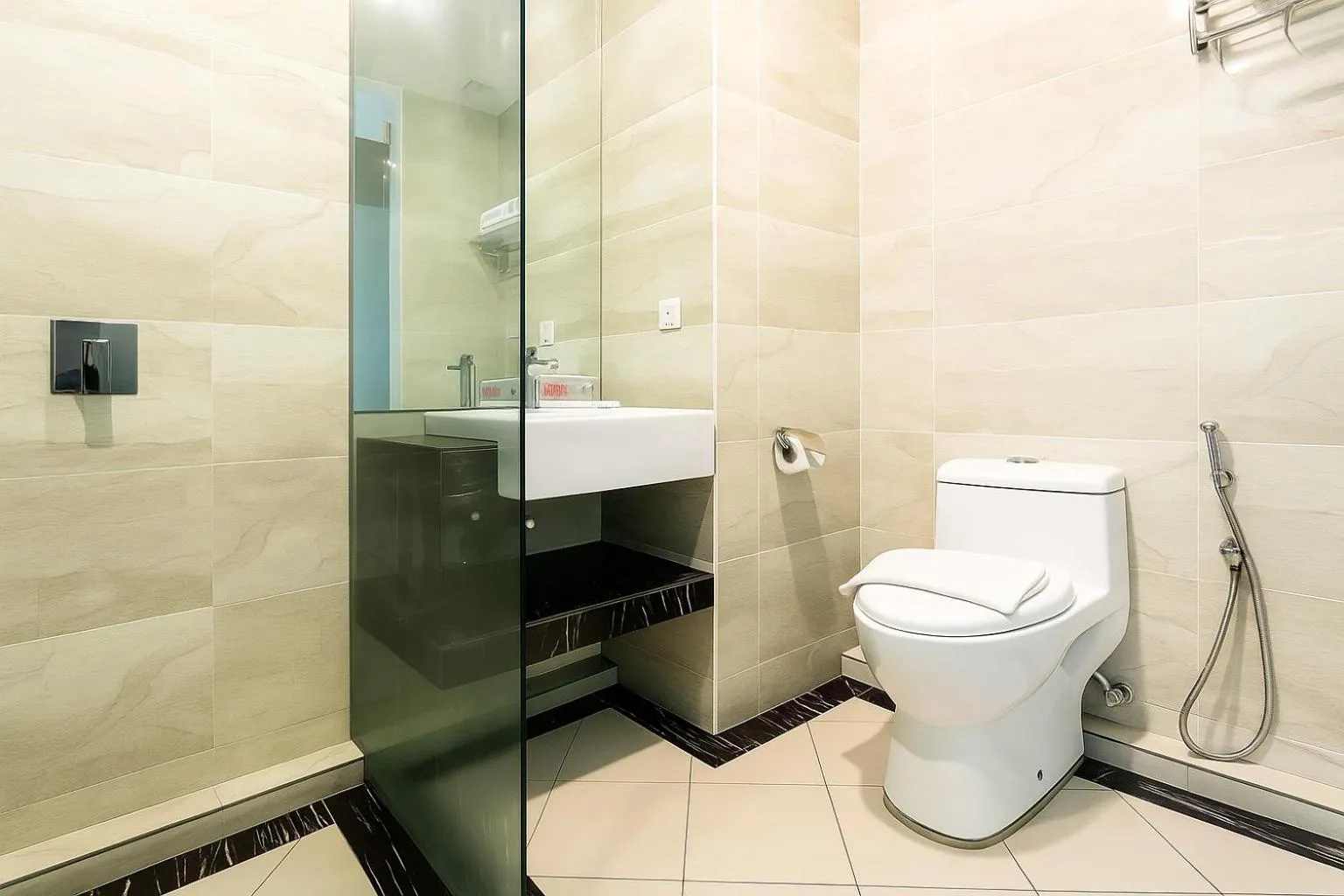 Bathroom in THE REED HOTEL MELAKA formerly known as E-Red Hotel Melaka