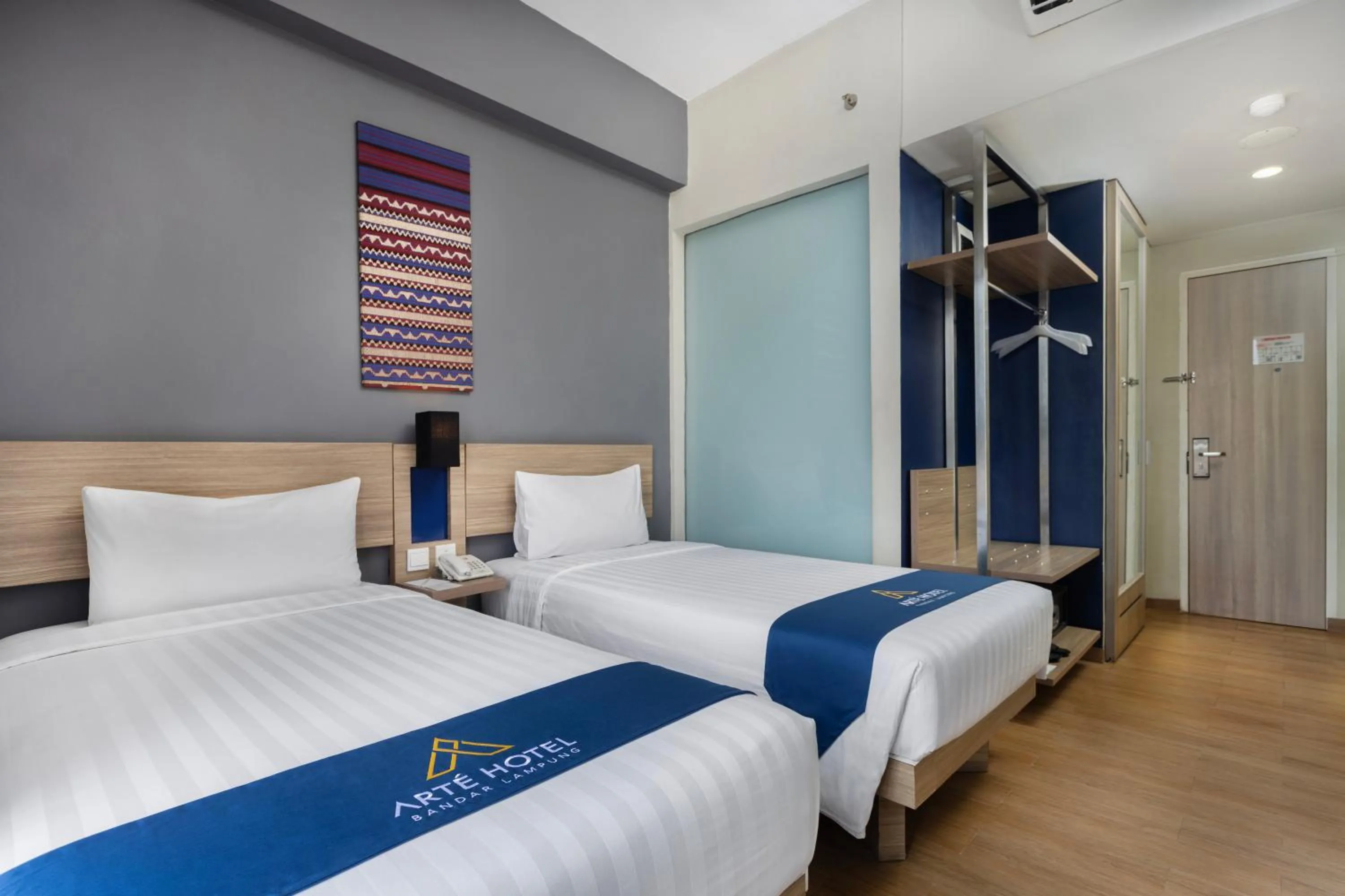 Bed in Arte Hotel Bandar Lampung