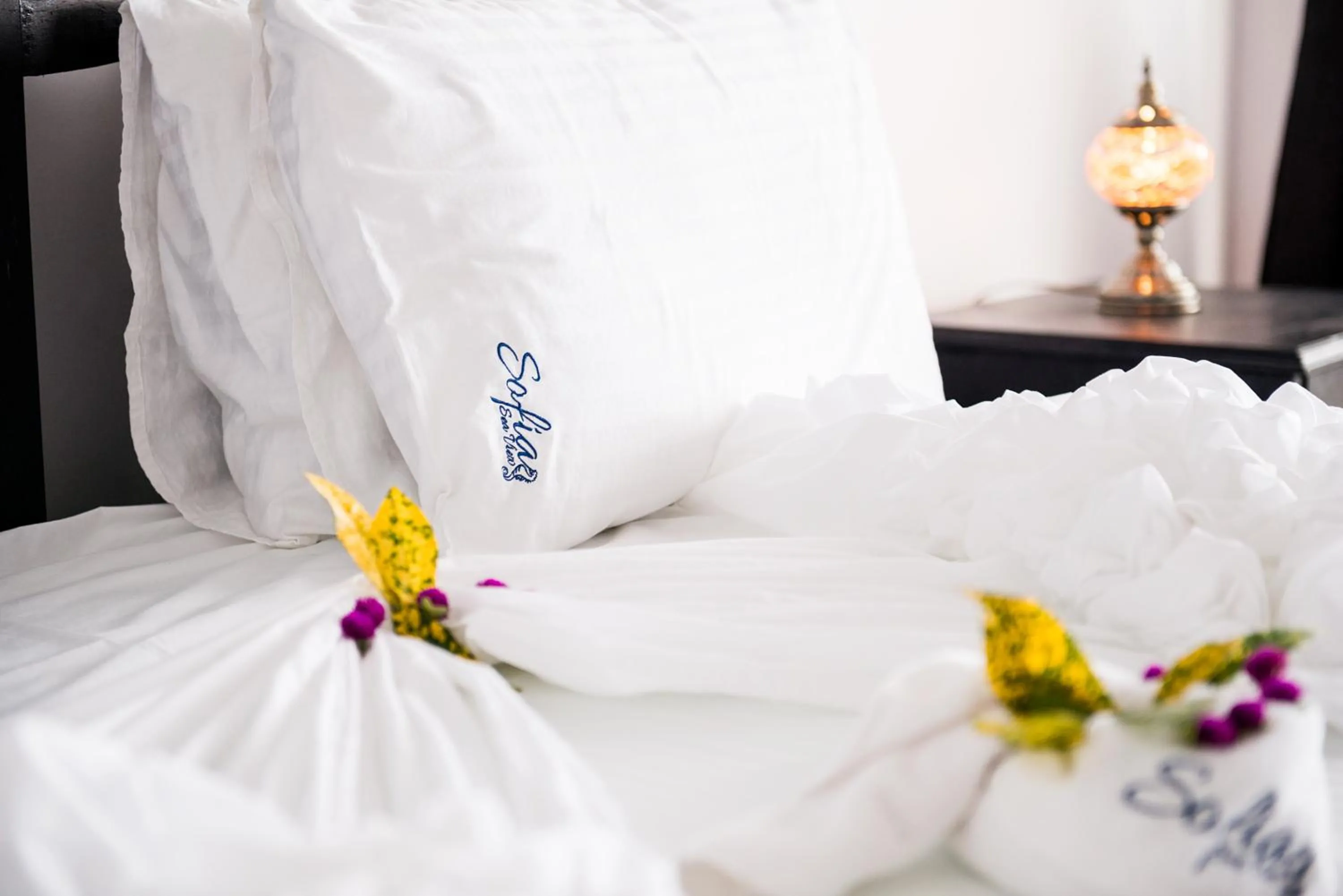 Decorative detail, Bed in Sofia Sea View