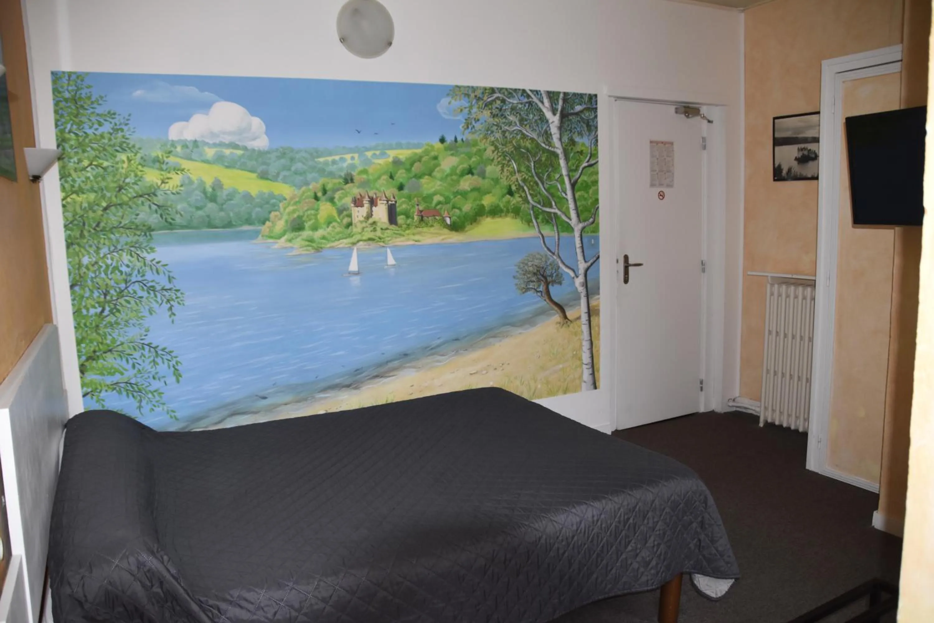 Bedroom, Bed in Hôtel Le Rider