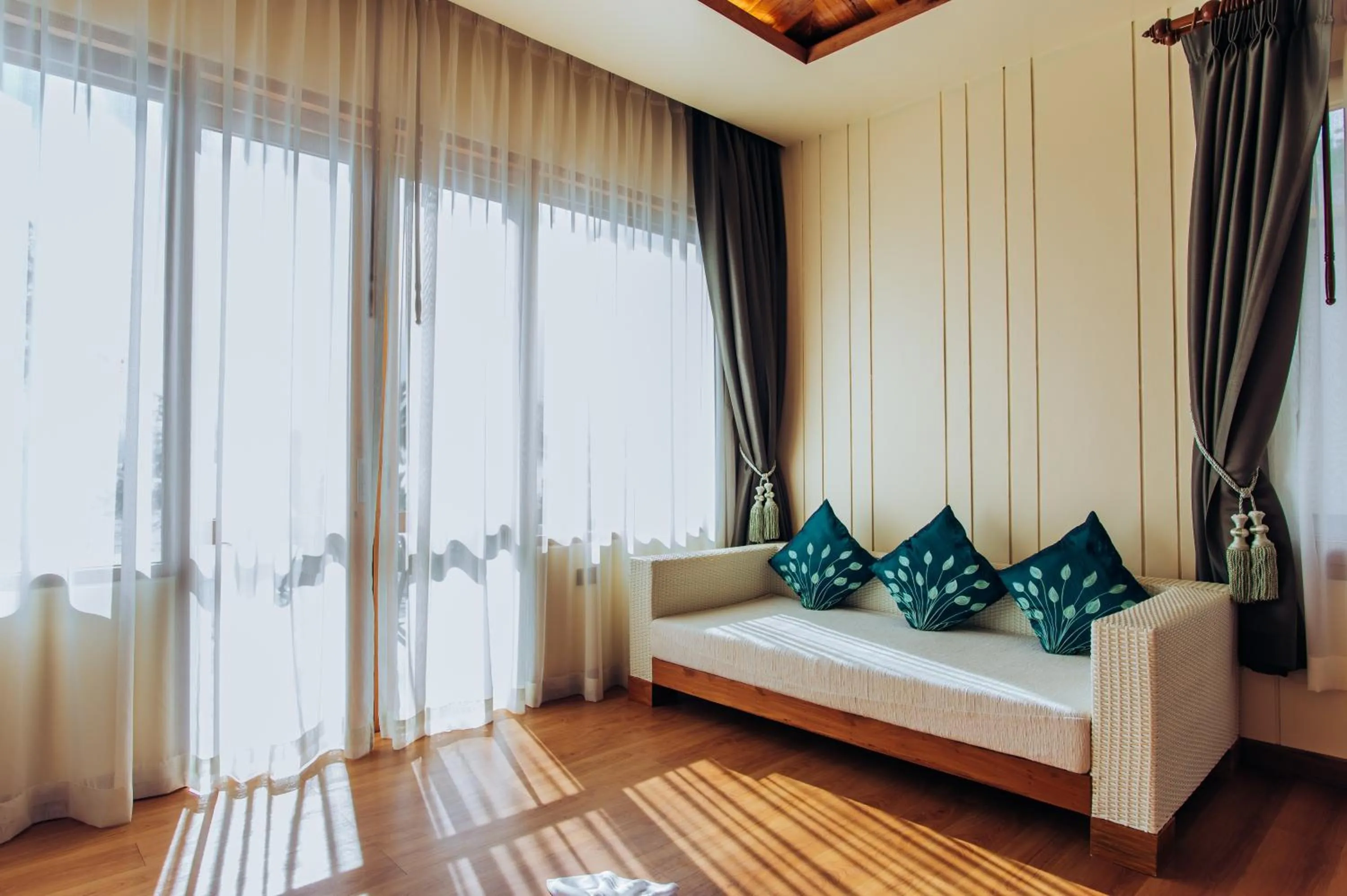 Living room, Bed in Koh Yao Yai Hillside Resort