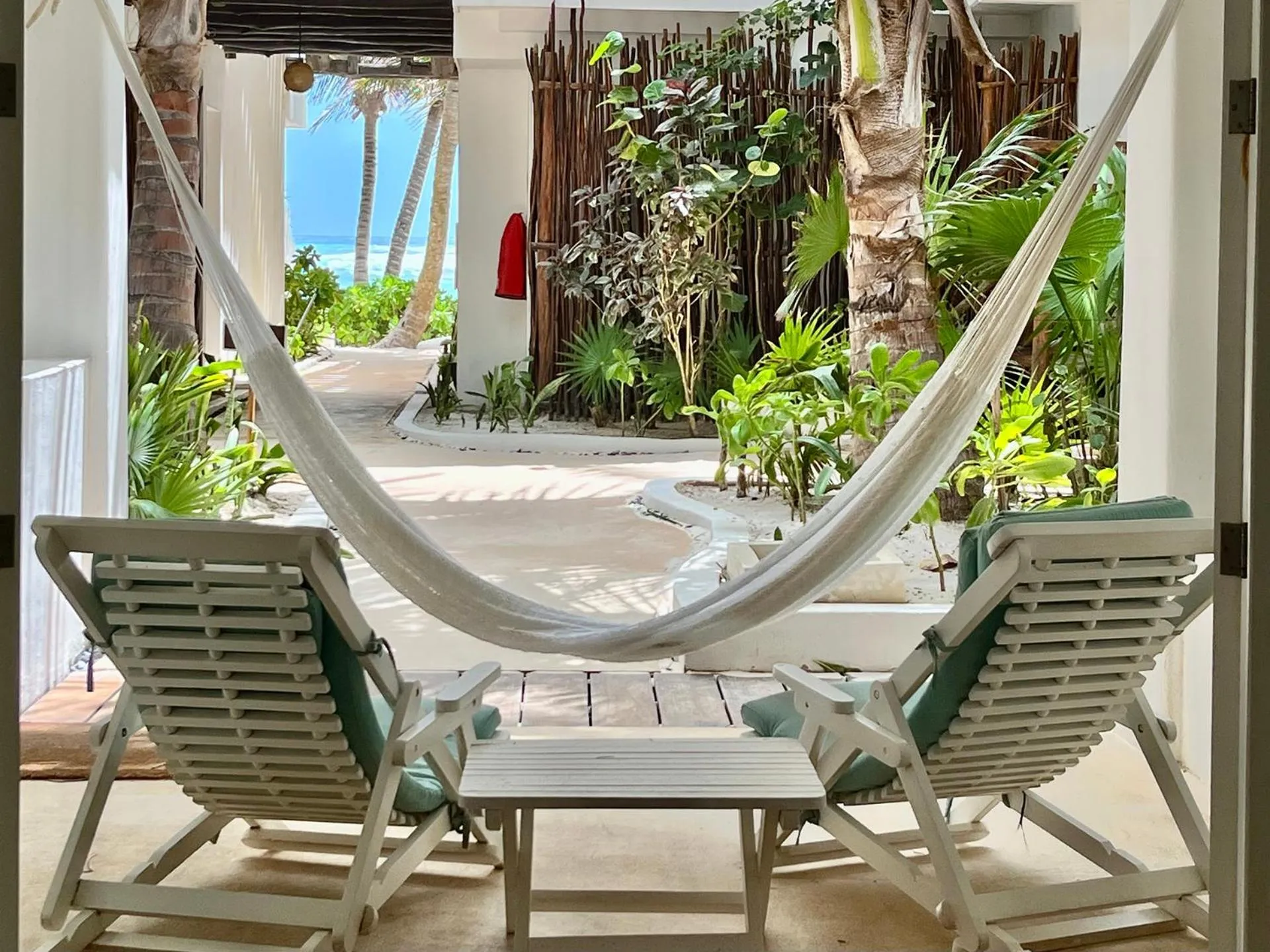 Patio in Cabanas Tulum- Beach Hotel & Spa