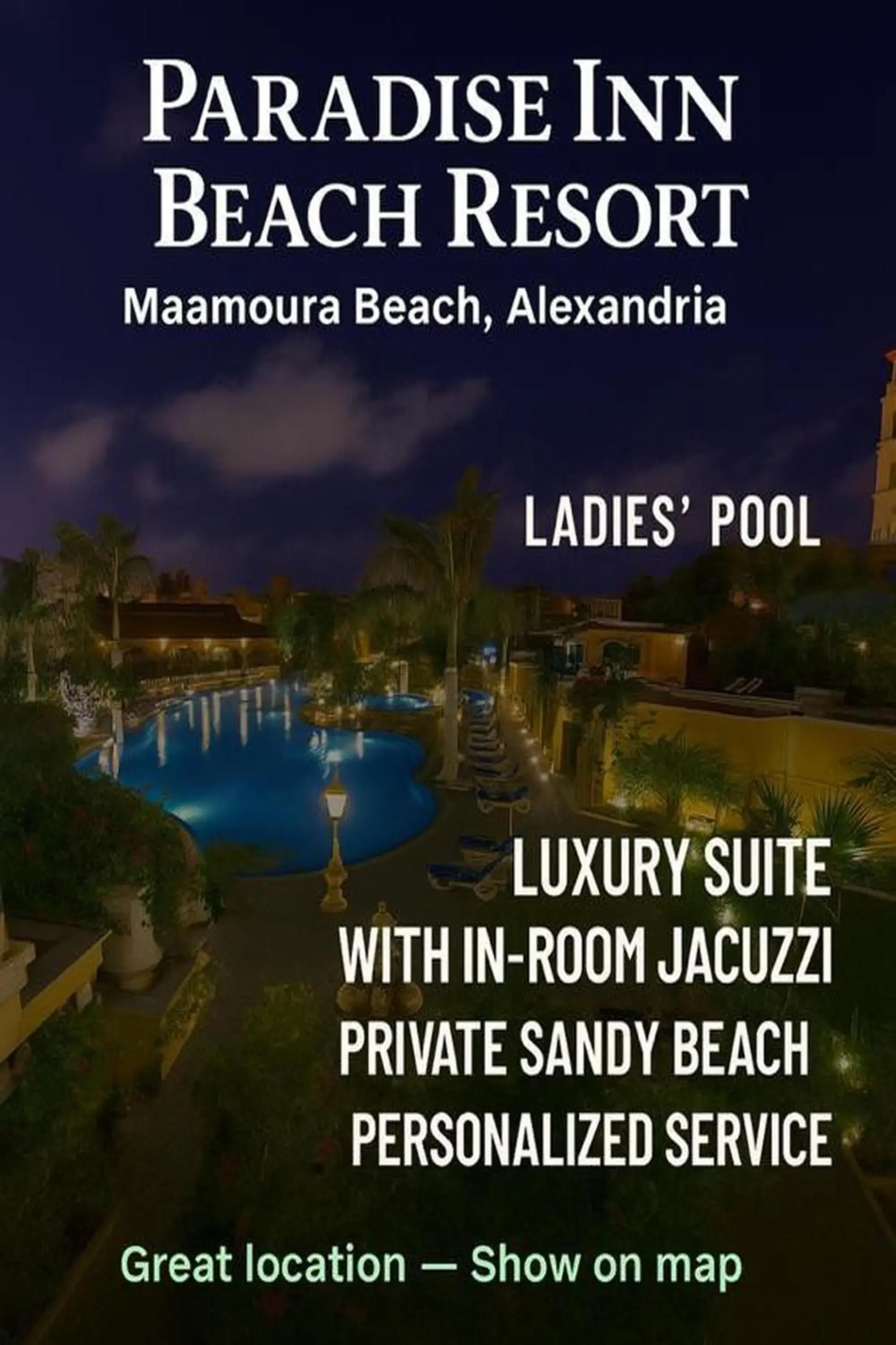 Swimming pool in Paradise Inn Beach Resort Swimming pool in Paradise Inn Beach Resort