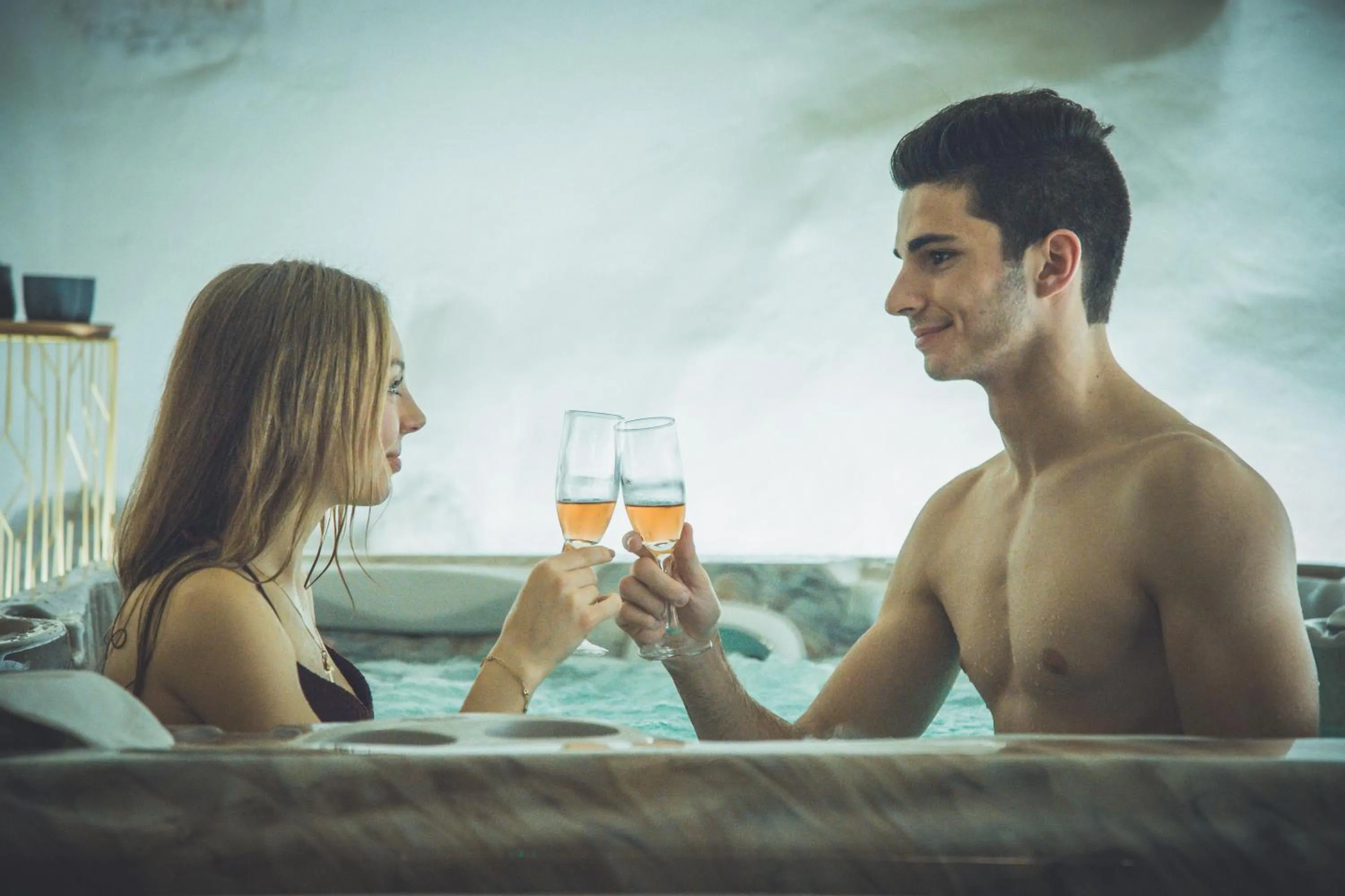 Hot Tub in La Bombonière & Spa