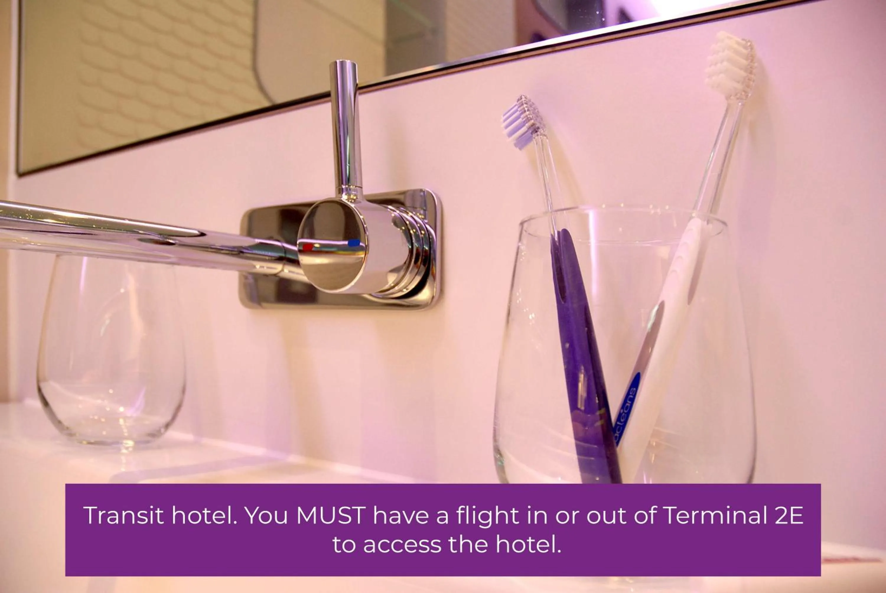 Bathroom in YOTELAIR Paris CDG - Transit Hotel - Terminal 2E