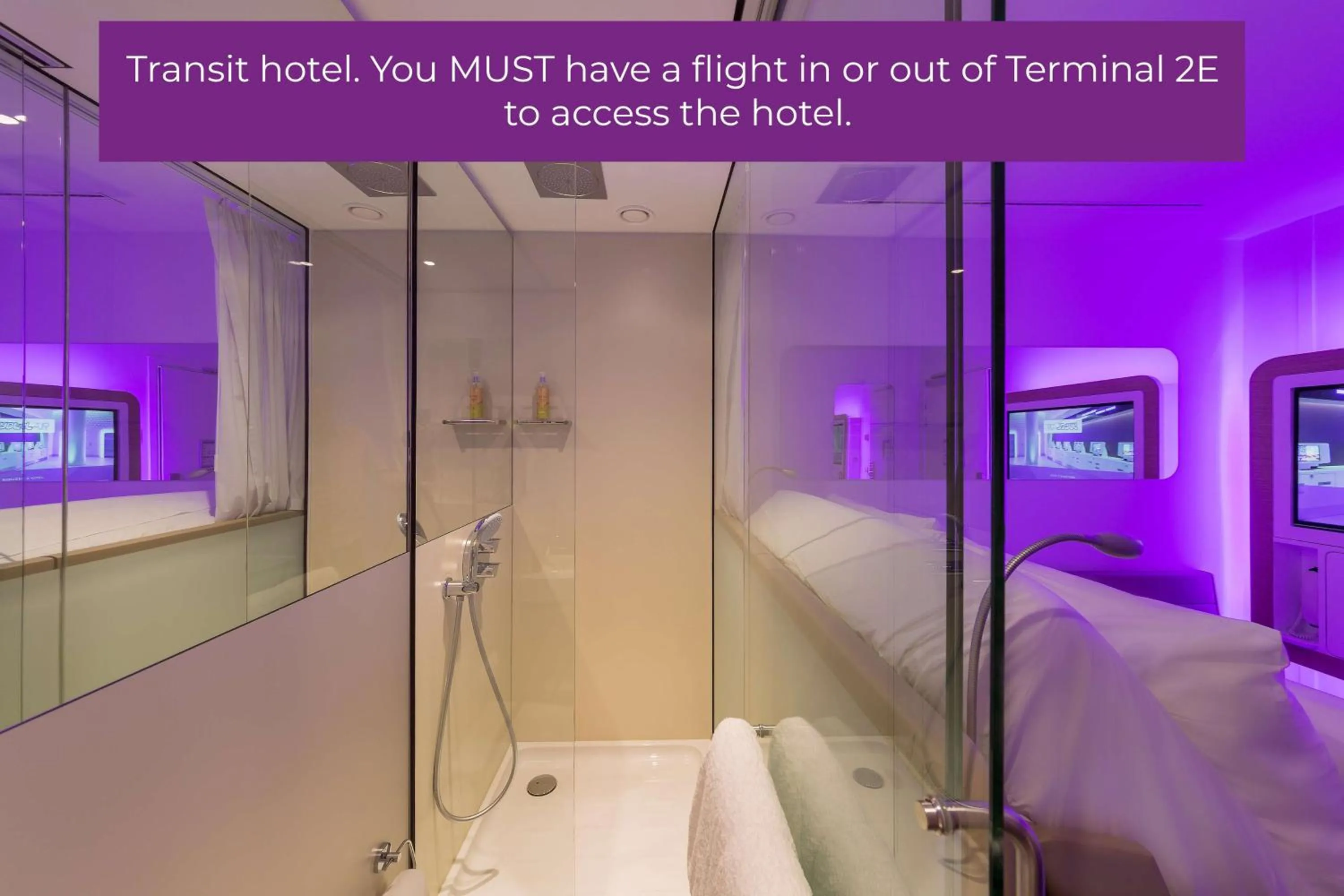 Bathroom in YOTELAIR Paris CDG - Transit Hotel - Terminal 2E