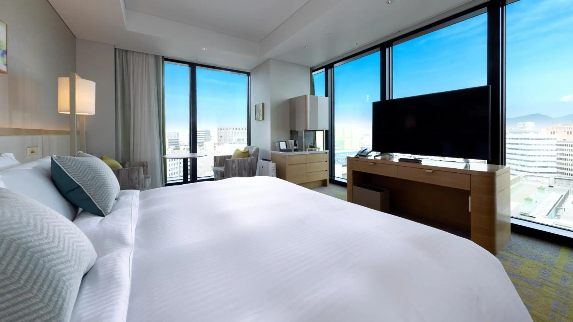 Photo of the whole room, Bed in Miyako Hotel Hakata