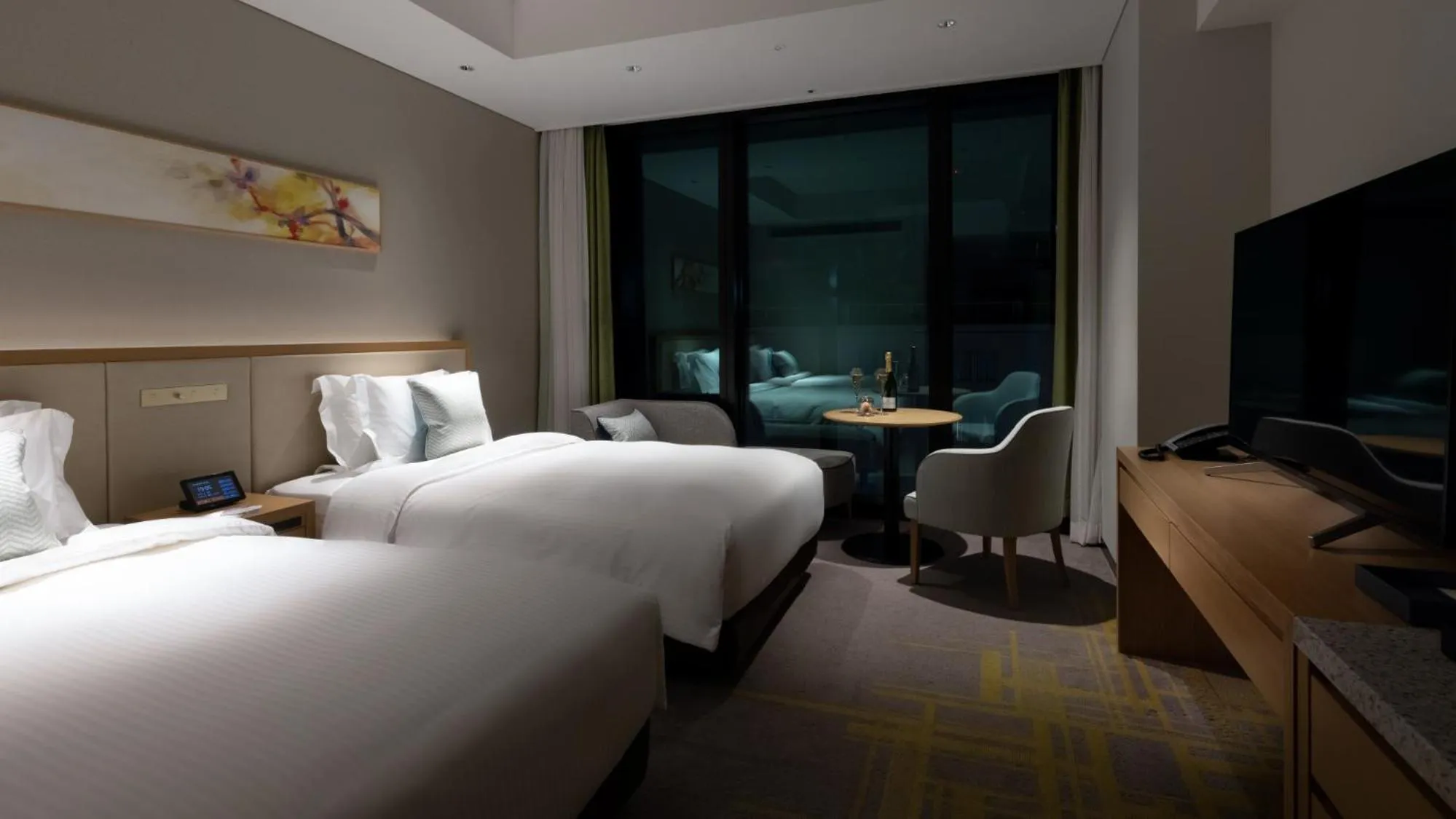 Photo of the whole room, Bed in Miyako Hotel Hakata