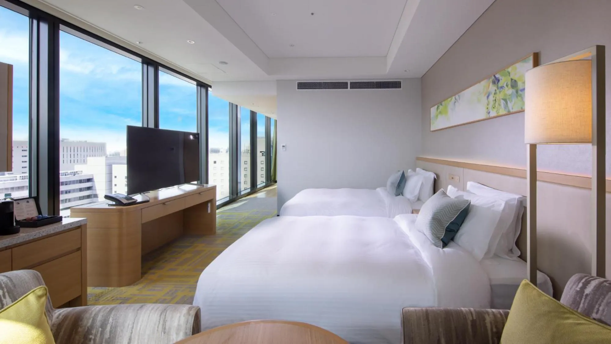 Photo of the whole room, Bed in Miyako Hotel Hakata