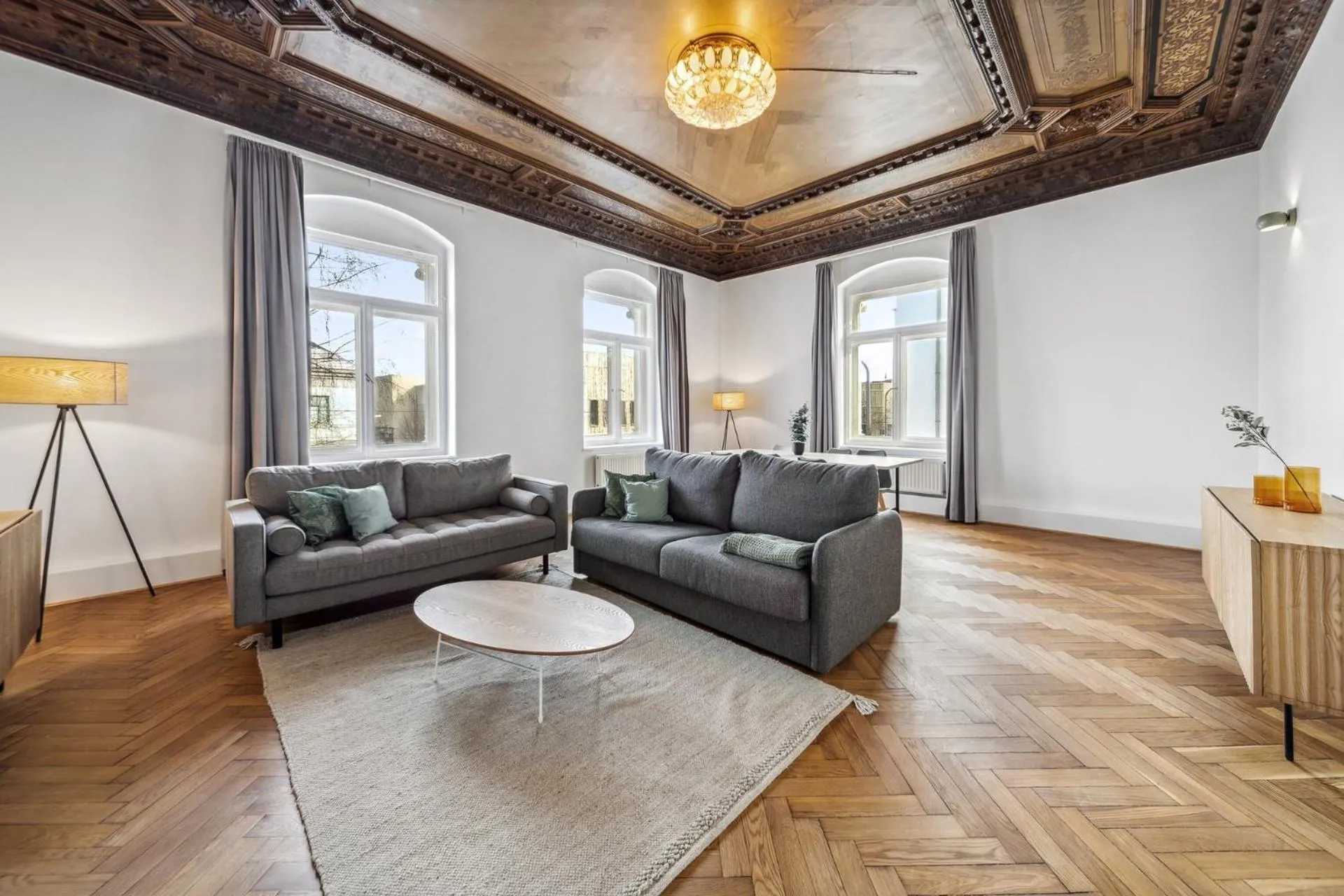 Living room in Limehome Dresden Antonstraße