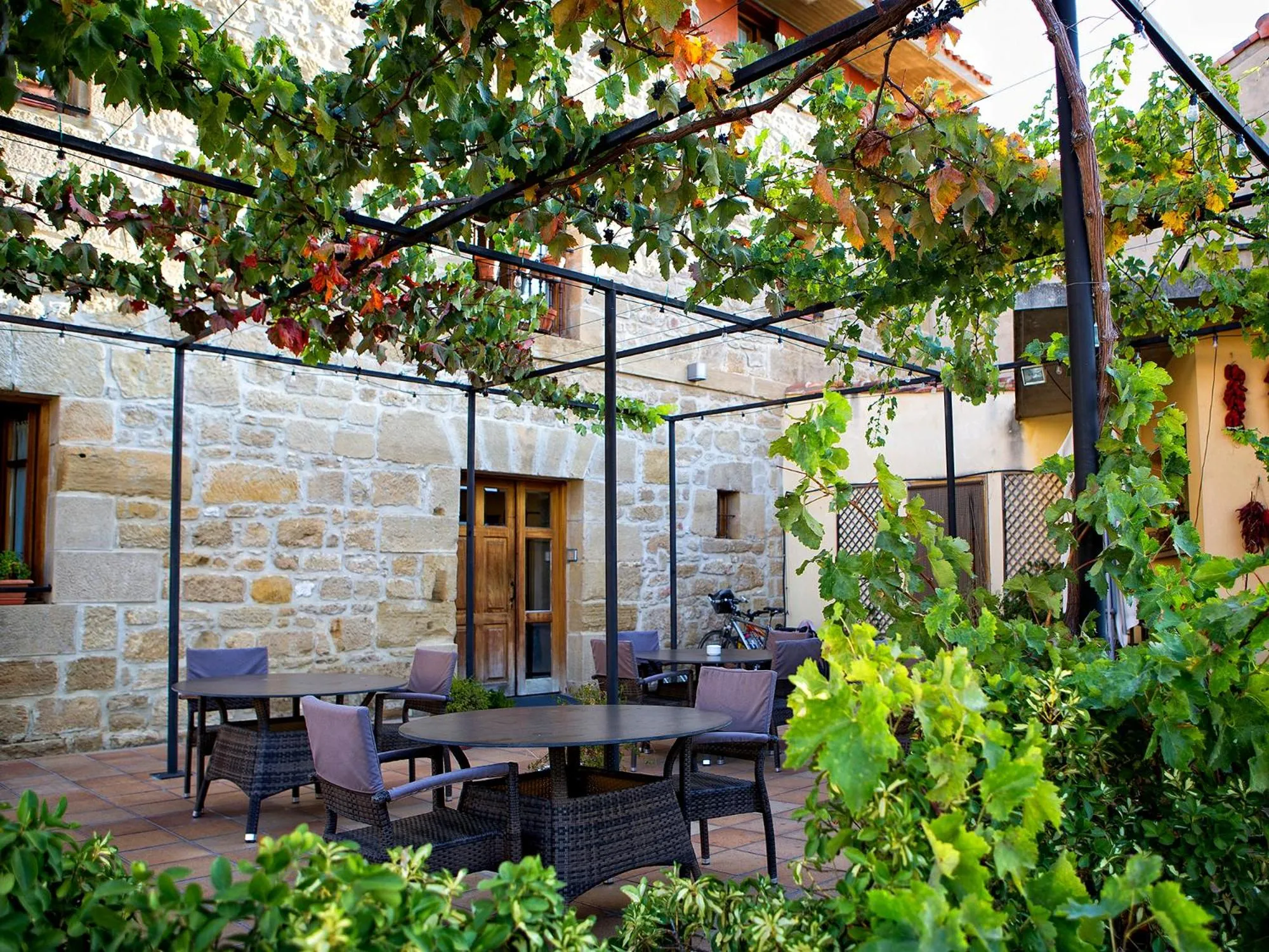 Patio in Hotel Villa de Ábalos