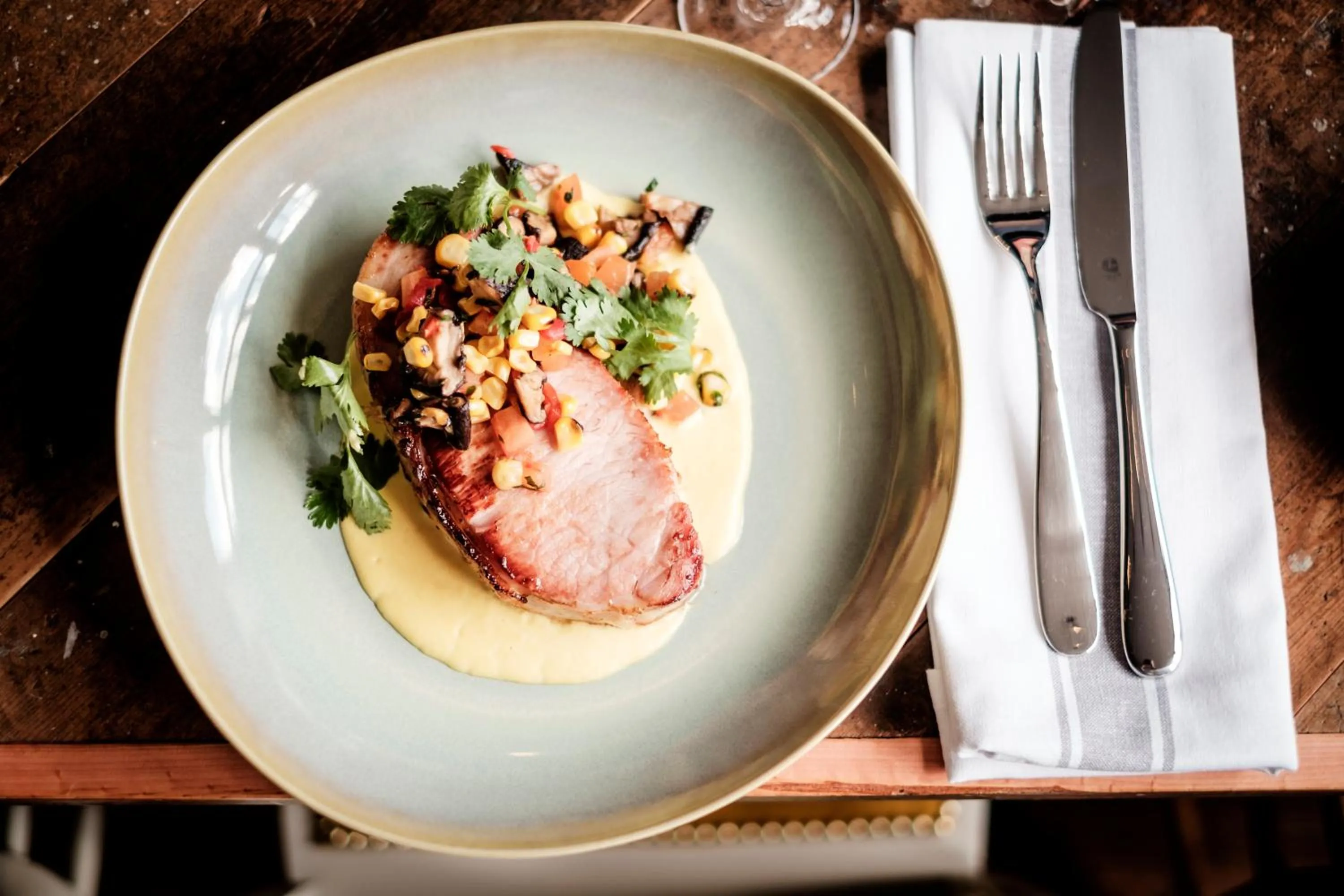 Food close-up in The Queen's Head