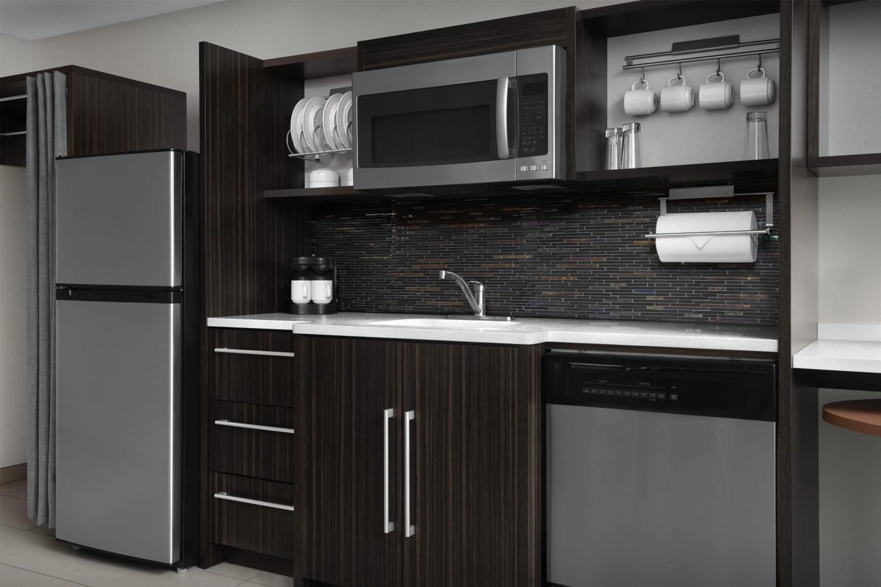 Kitchen or kitchenette in Home2 Suites by Hilton Arundel Mills BWI Airport