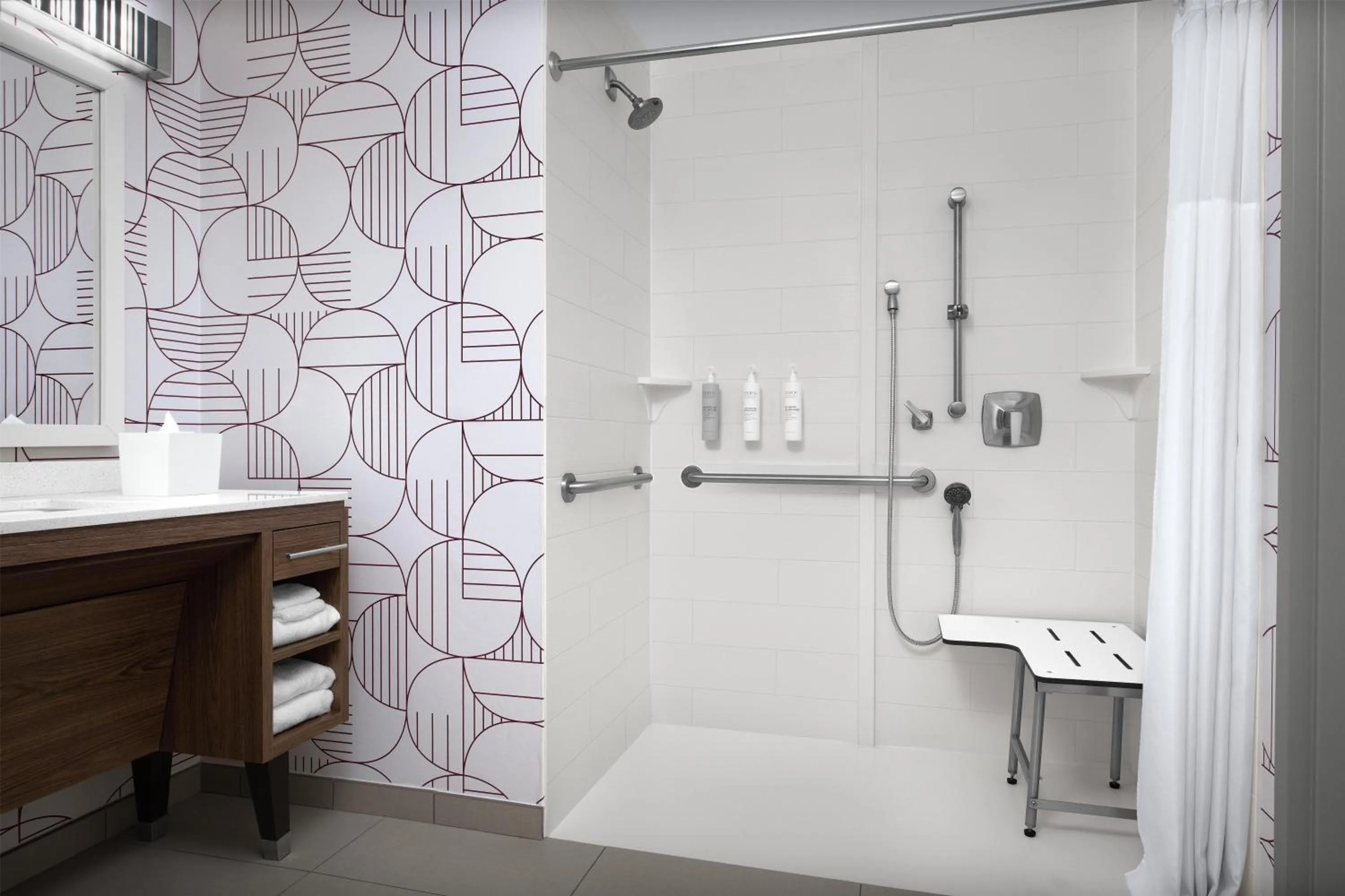 Bathroom in Home2 Suites by Hilton Arundel Mills BWI Airport