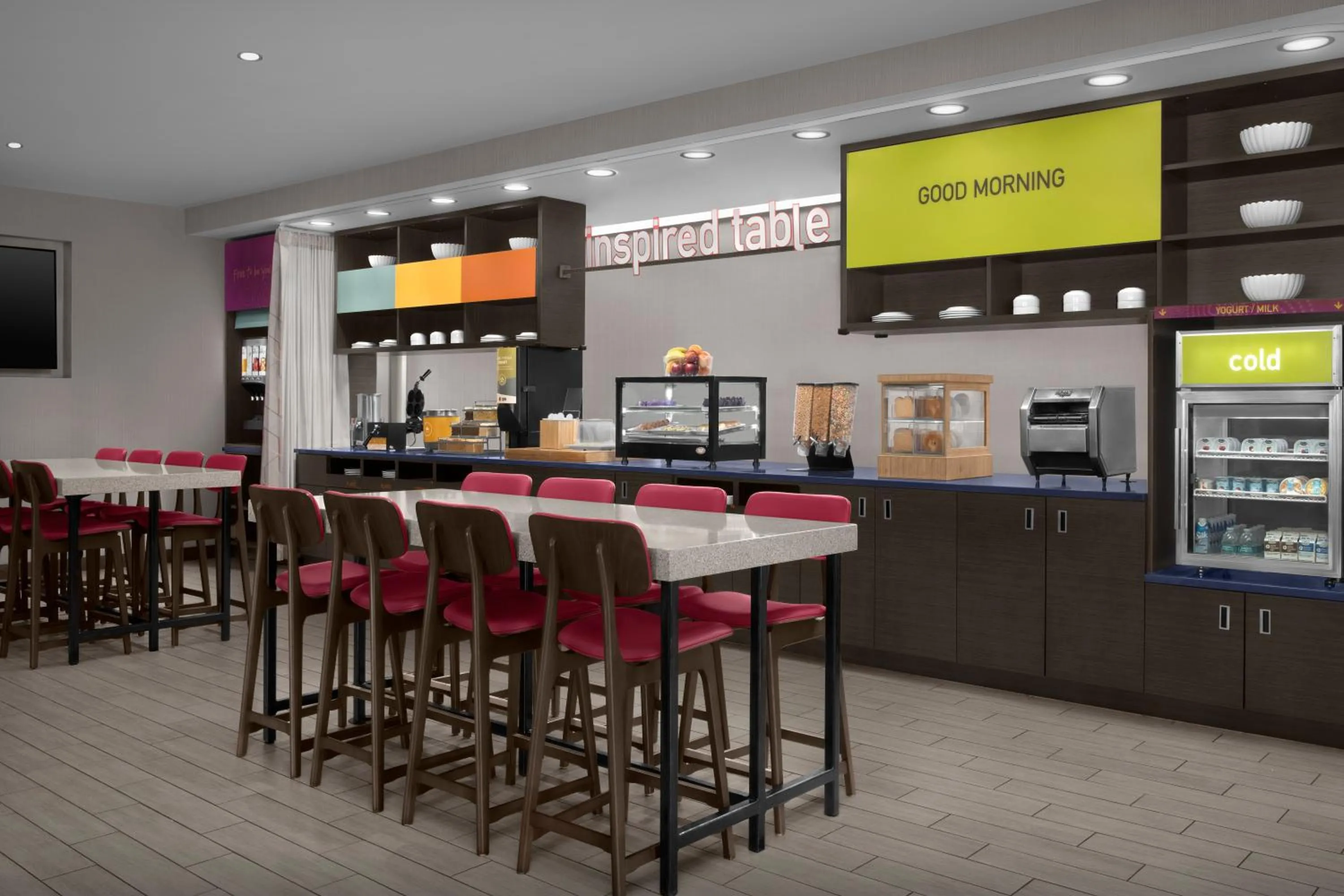 Buffet breakfast in Home2 Suites by Hilton Arundel Mills BWI Airport