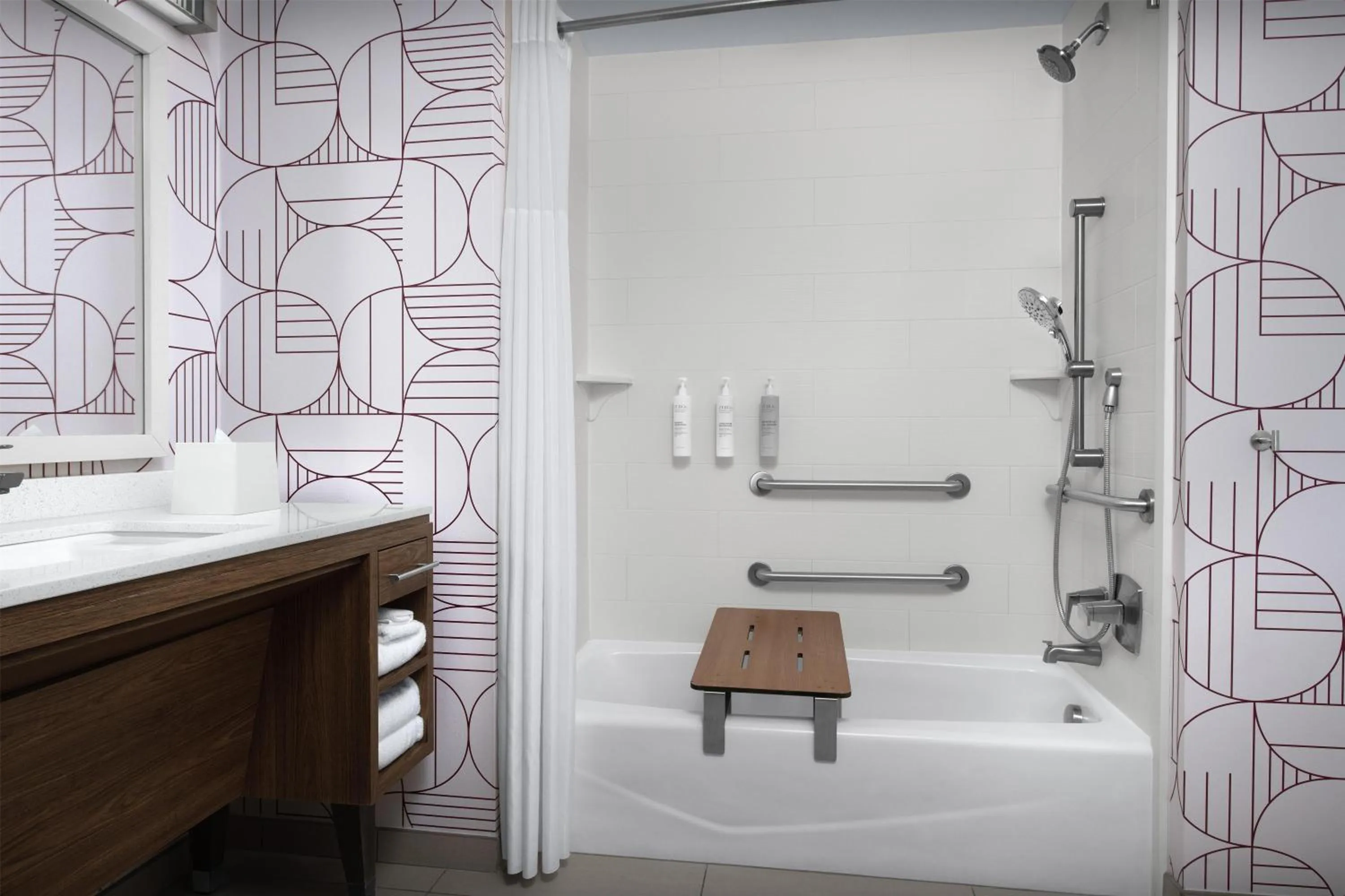 Bathroom in Home2 Suites by Hilton Arundel Mills BWI Airport