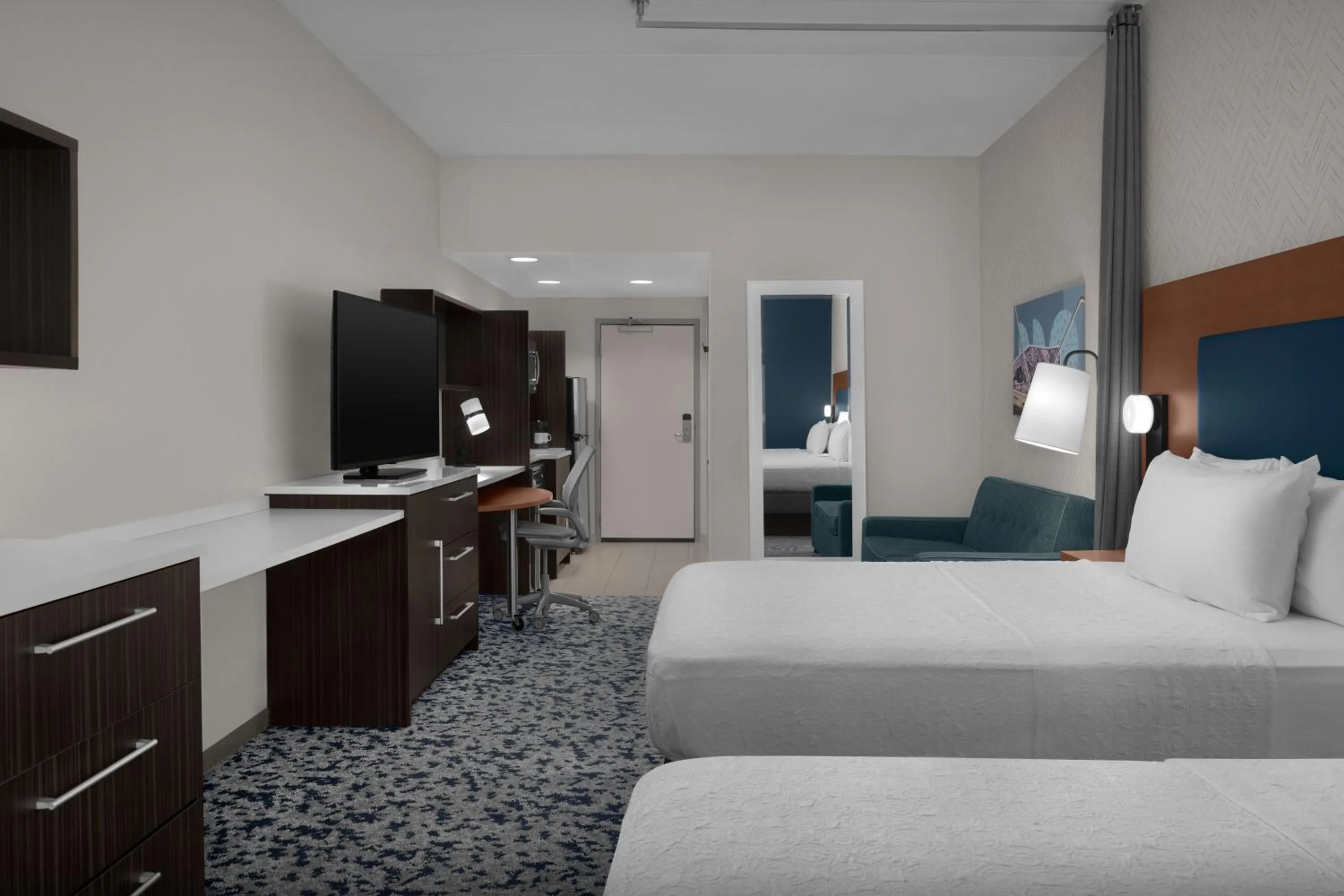 Photo of the whole room, Bed in Home2 Suites by Hilton Arundel Mills BWI Airport