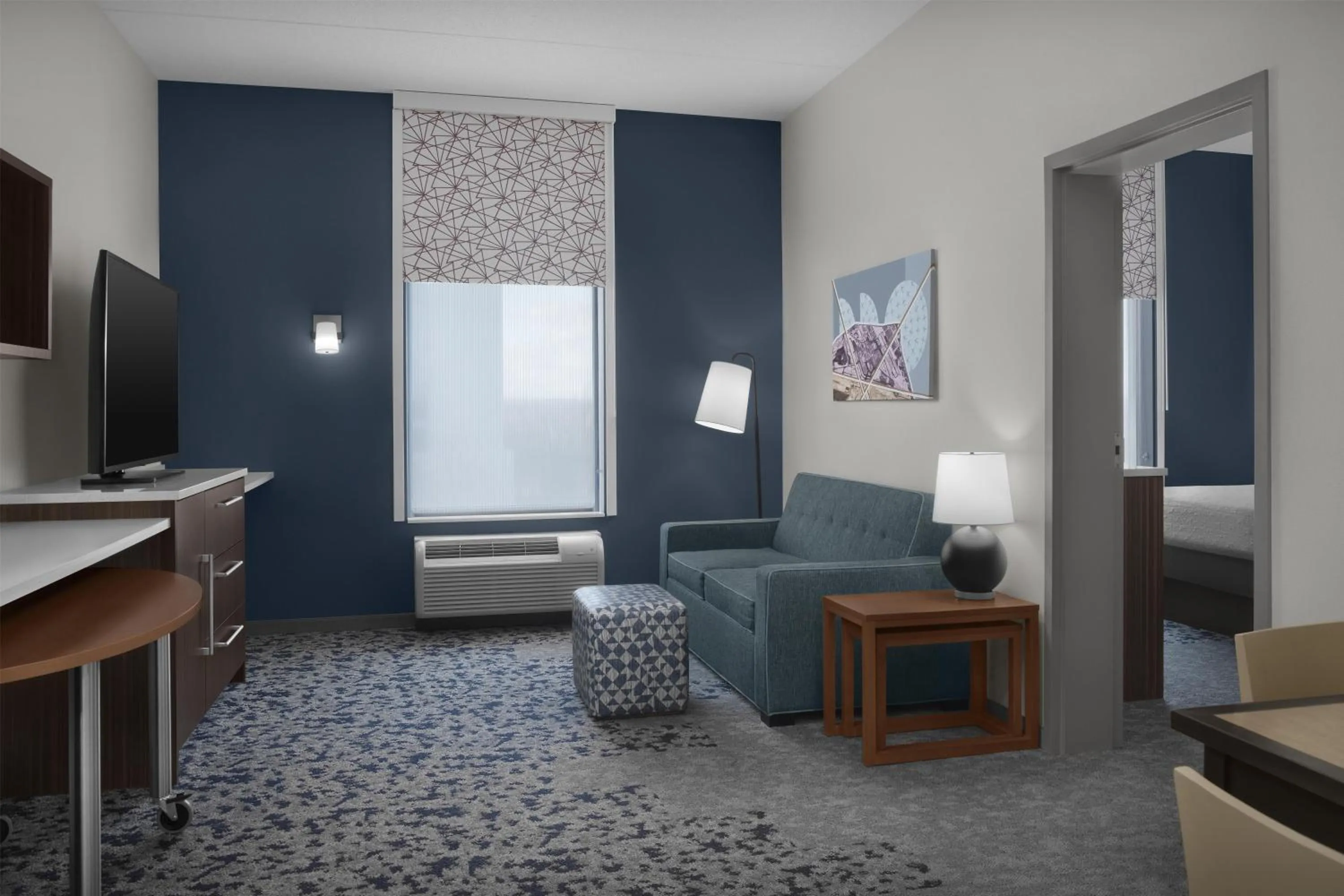 Living room in Home2 Suites by Hilton Arundel Mills BWI Airport