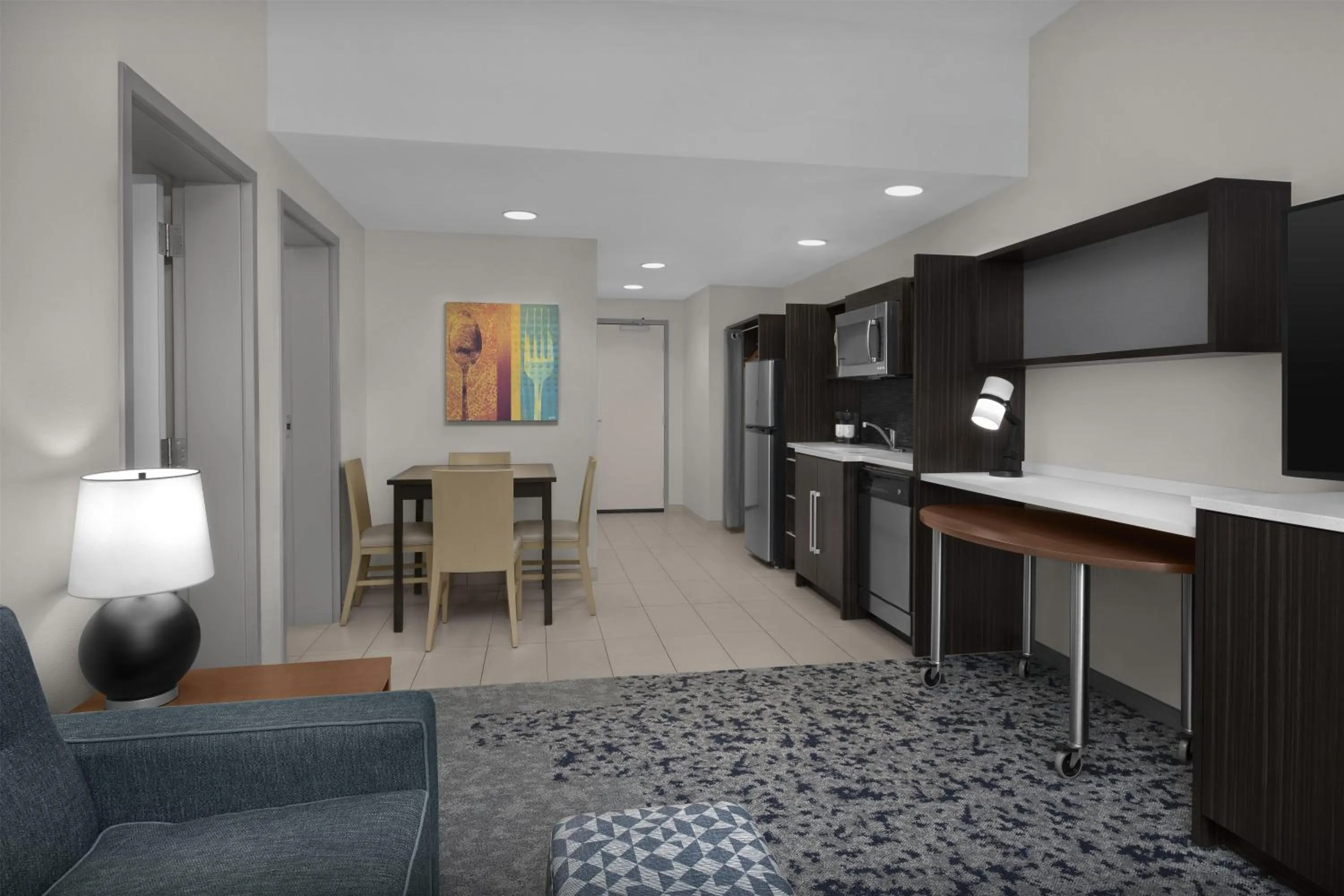 Kitchen or kitchenette in Home2 Suites by Hilton Arundel Mills BWI Airport