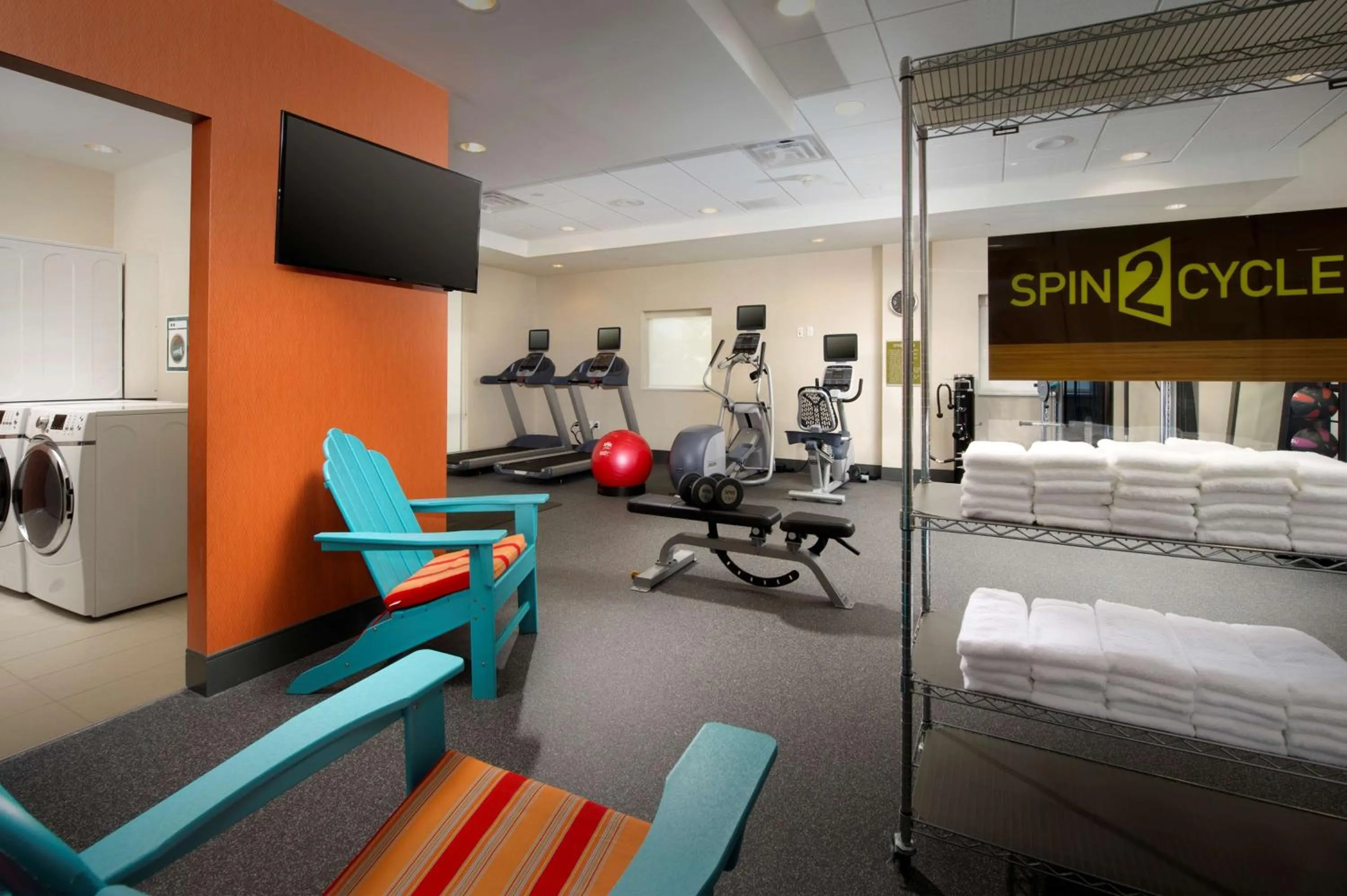 Fitness centre/facilities, Bed in Home2 Suites by Hilton Arundel Mills BWI Airport