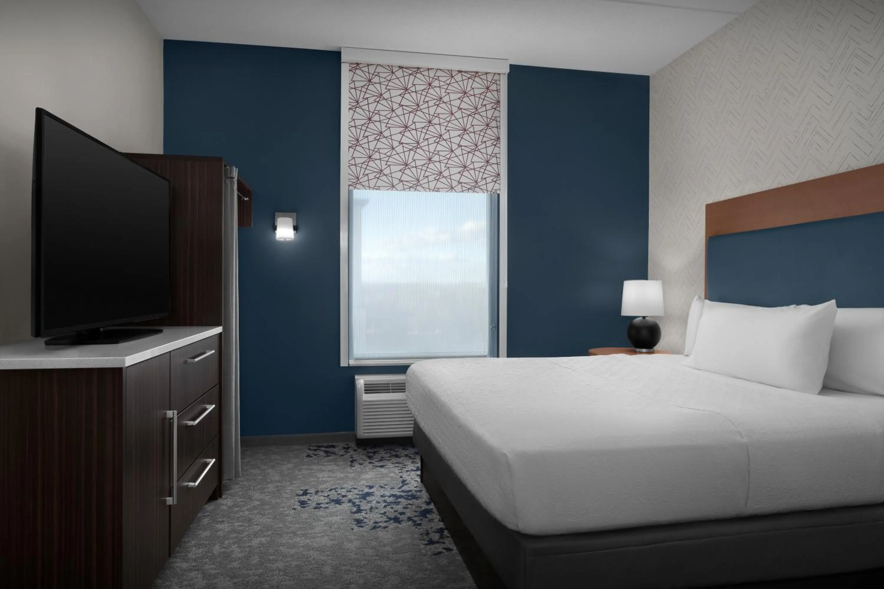 Bedroom, Bed in Home2 Suites by Hilton Arundel Mills BWI Airport