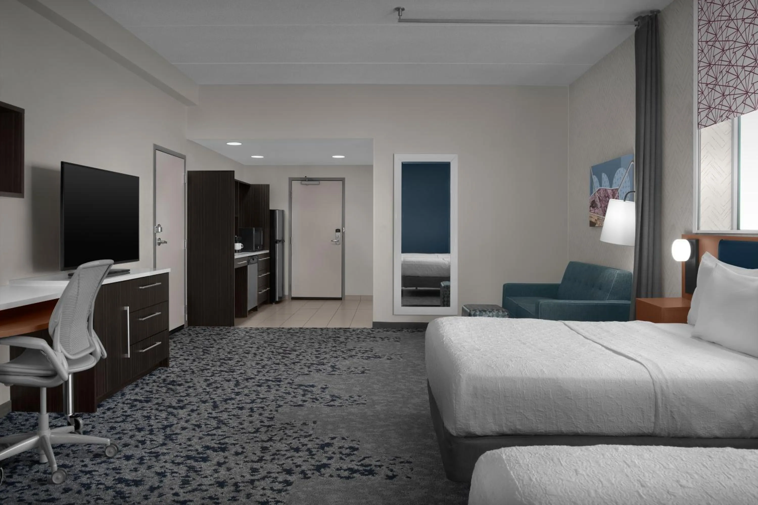 Photo of the whole room, Bed in Home2 Suites by Hilton Arundel Mills BWI Airport