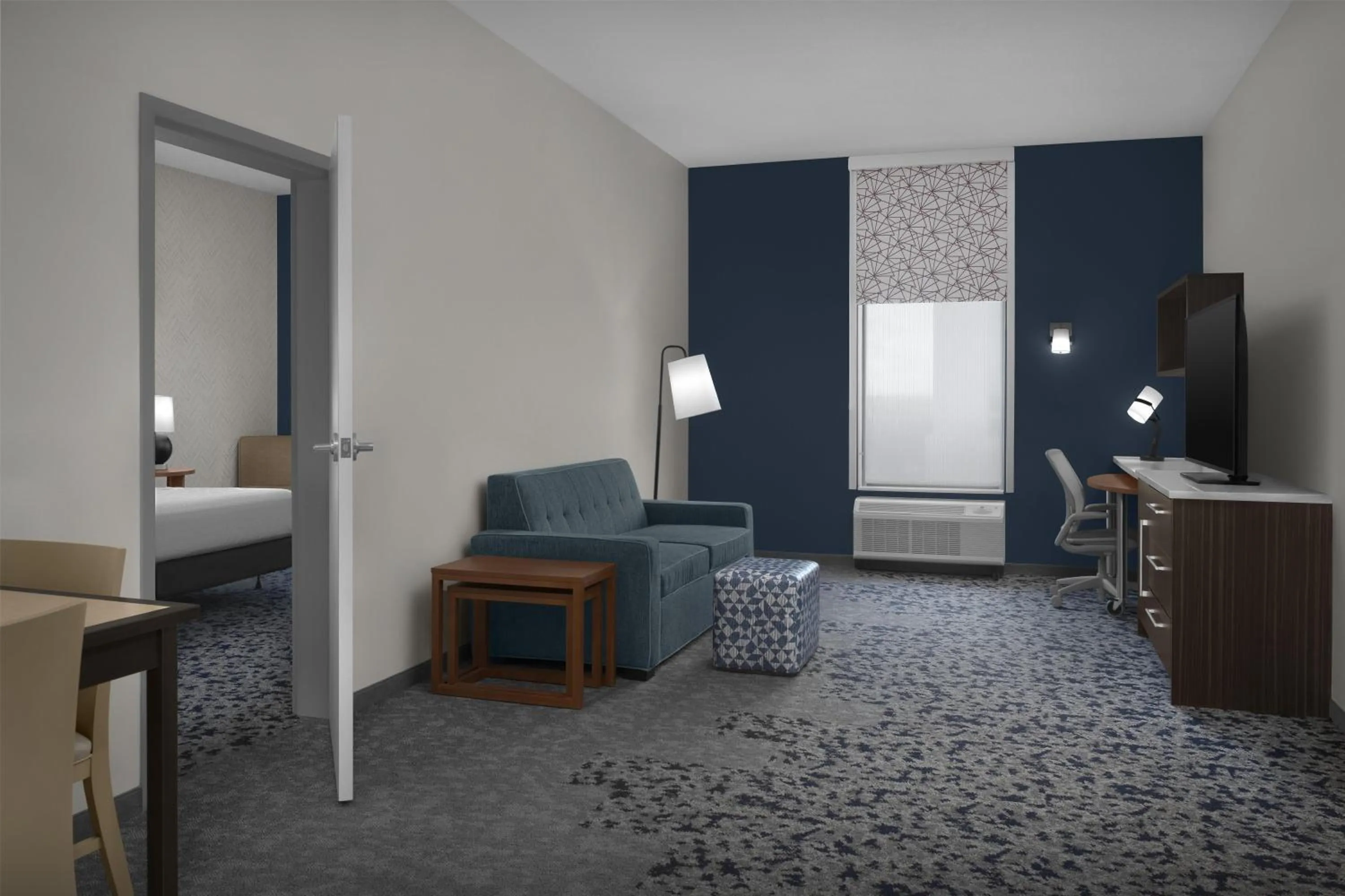 Living room in Home2 Suites by Hilton Arundel Mills BWI Airport