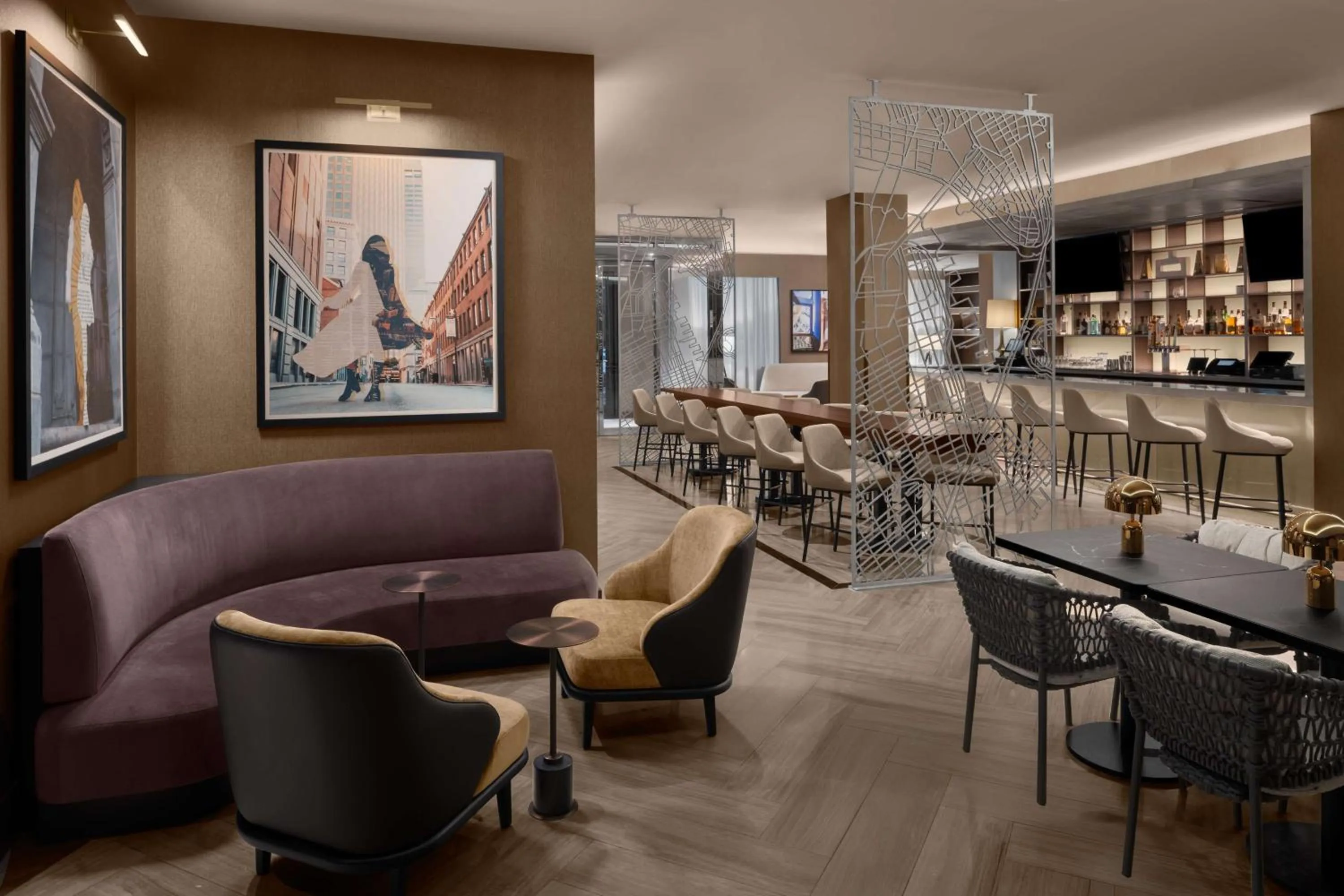 Lobby or reception in Hilton Brooklyn New York - Newly Renovated