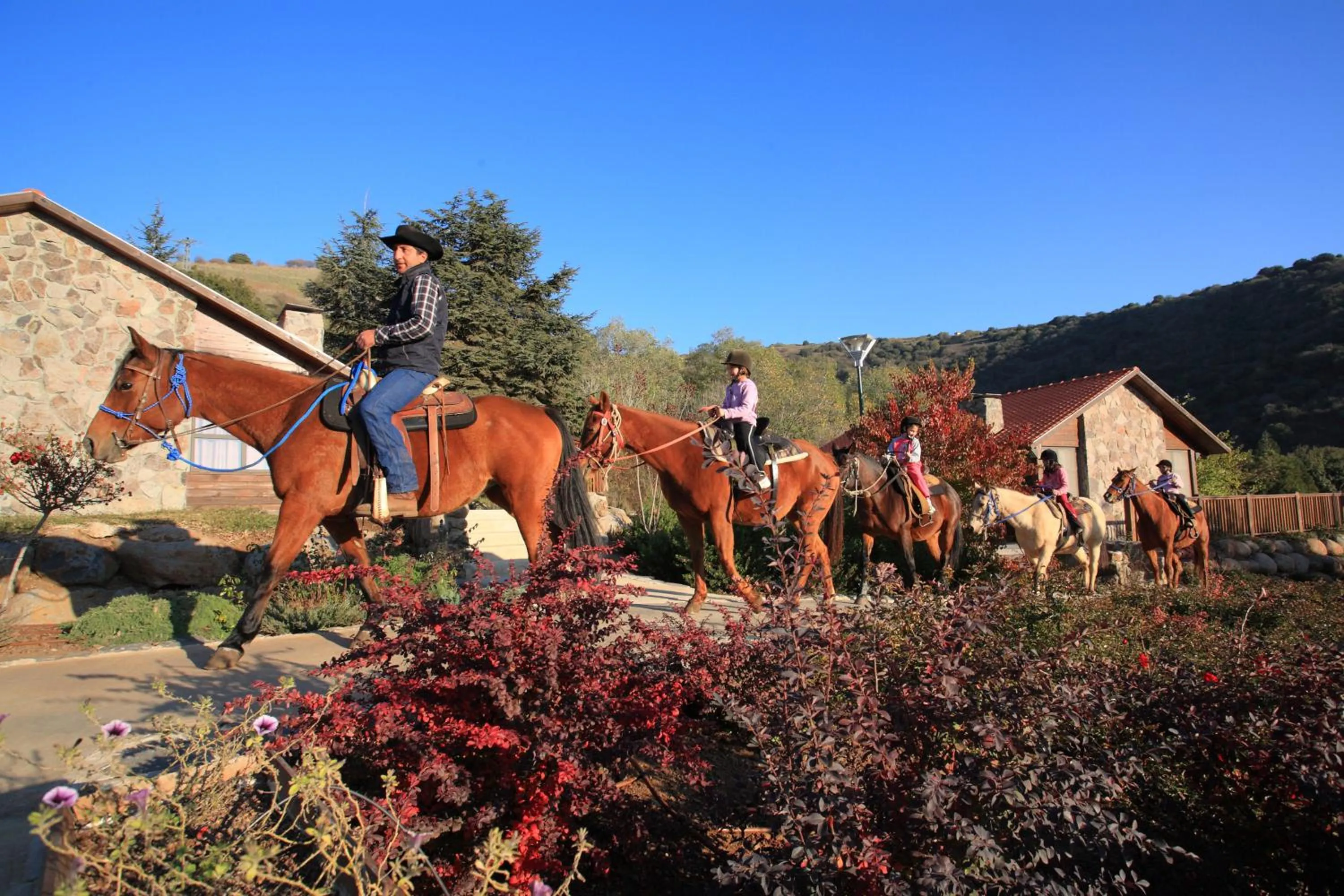 People in Merom Golan Resort