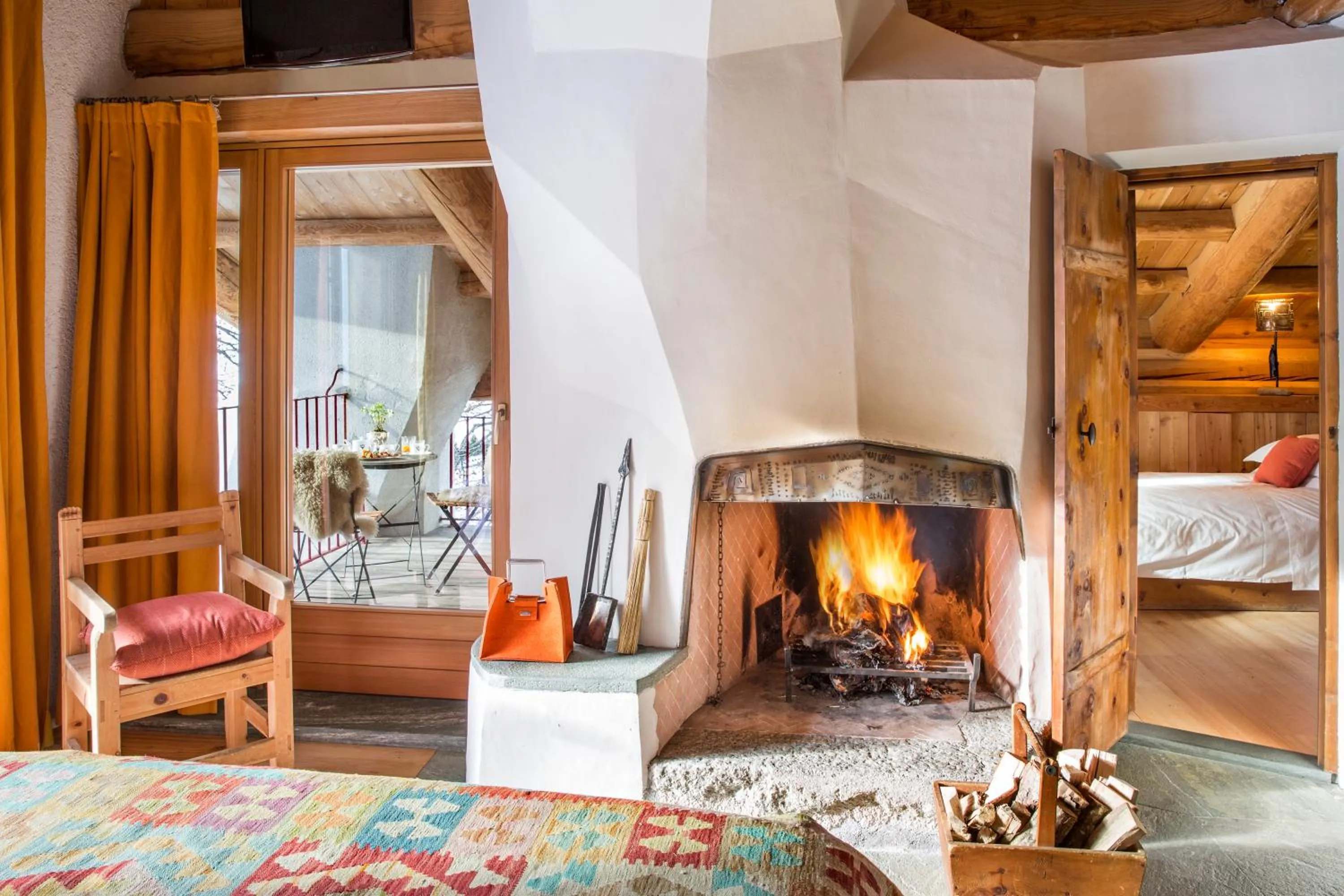 Bed in Saint Hubertus Resort