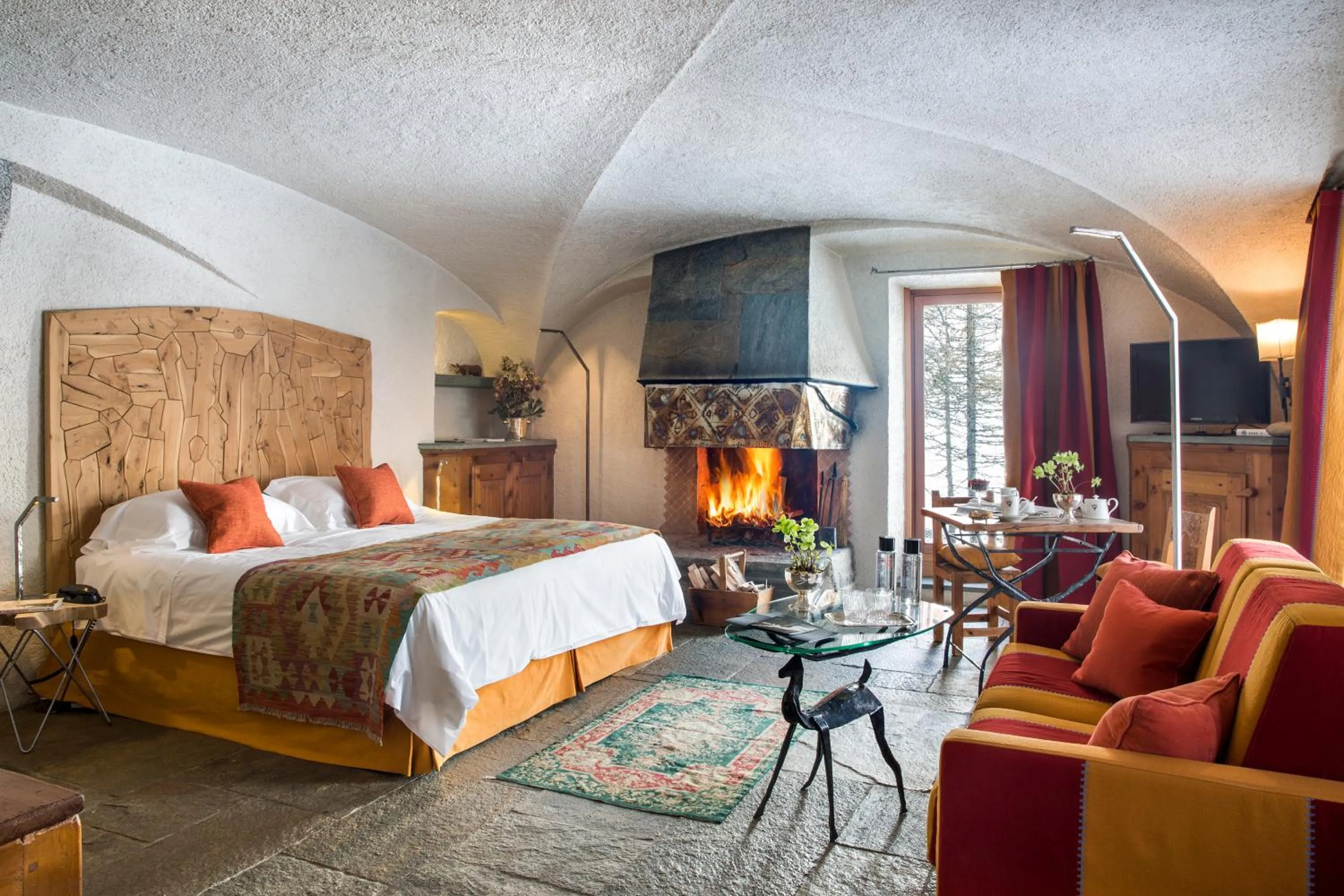 Bed in Saint Hubertus Resort