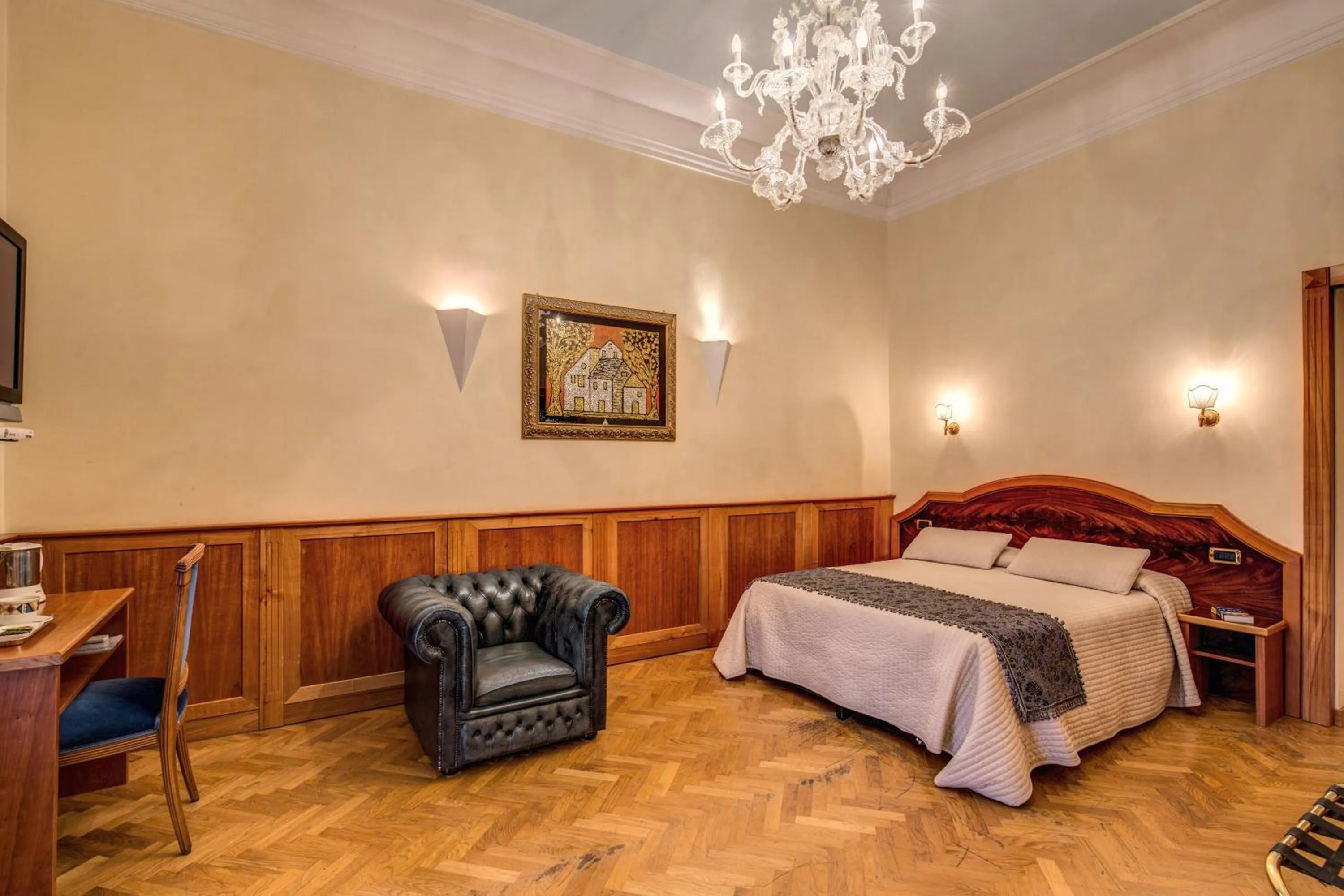 Bedroom, Bed in Relais Conte Di Cavour De Luxe