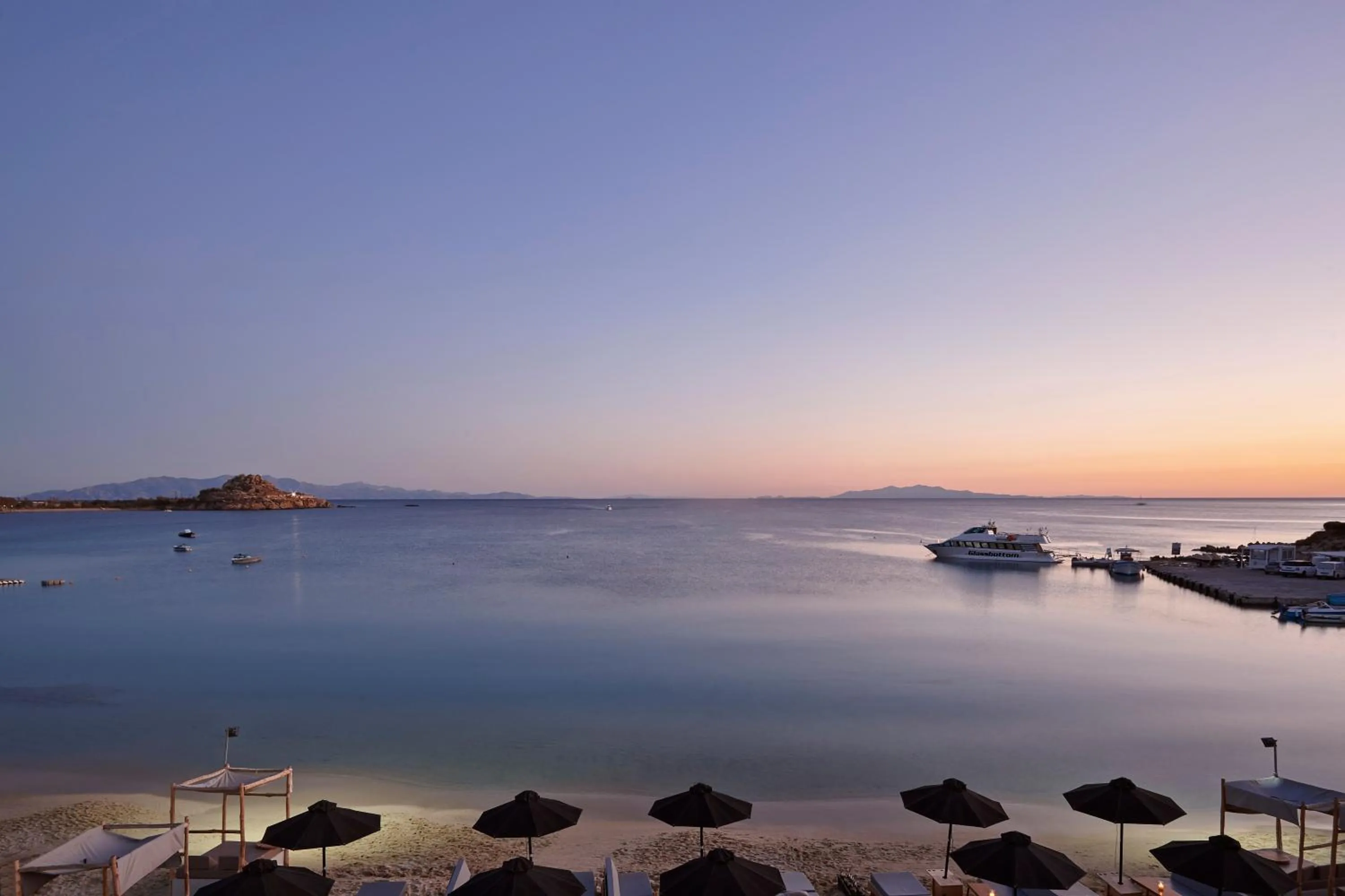 Bird's eye view in Mykonos Kosmoplaz Beach Resort Hotel