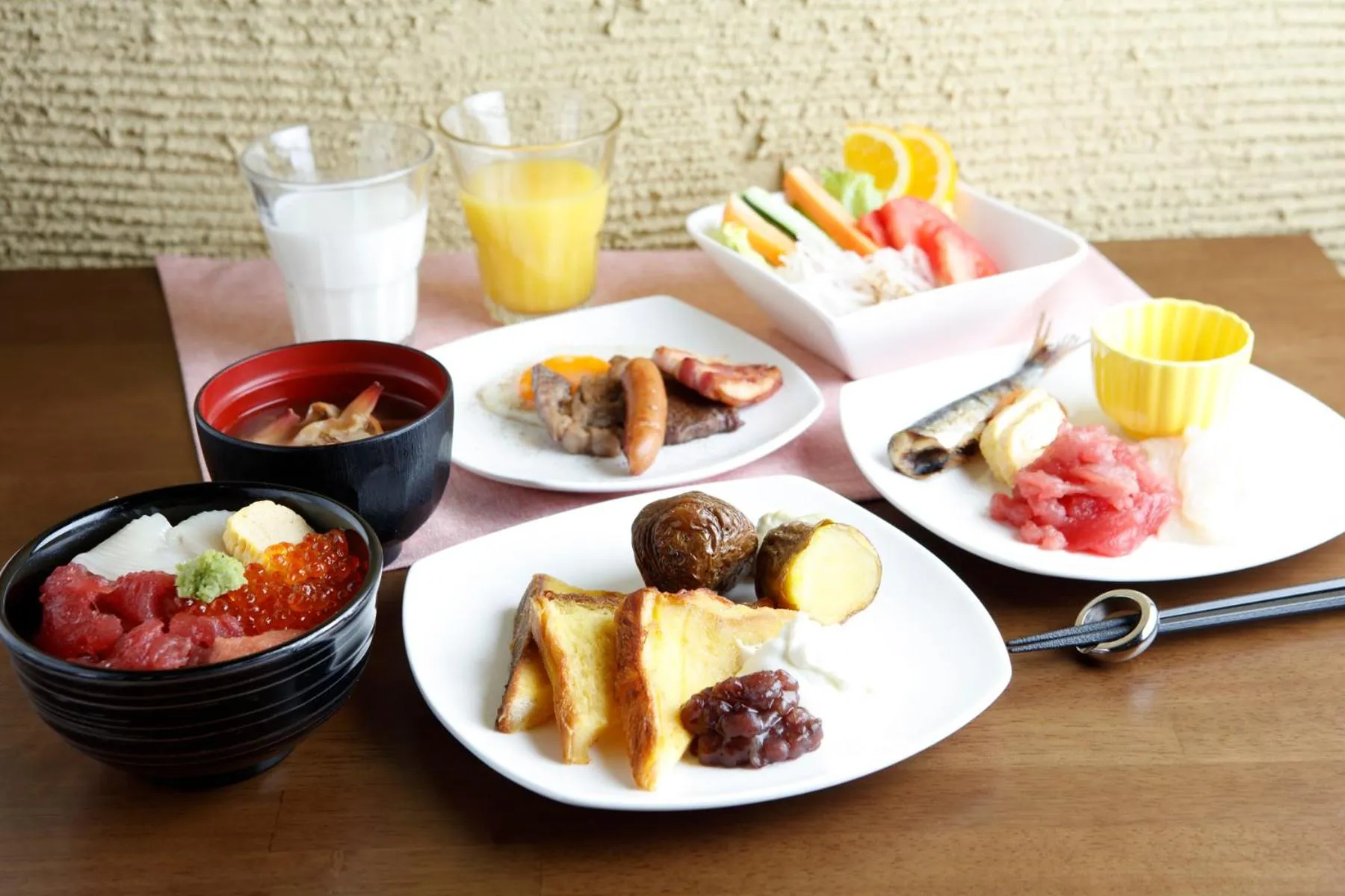 Buffet breakfast in Yunokawa Onsen Emi Hakodateya