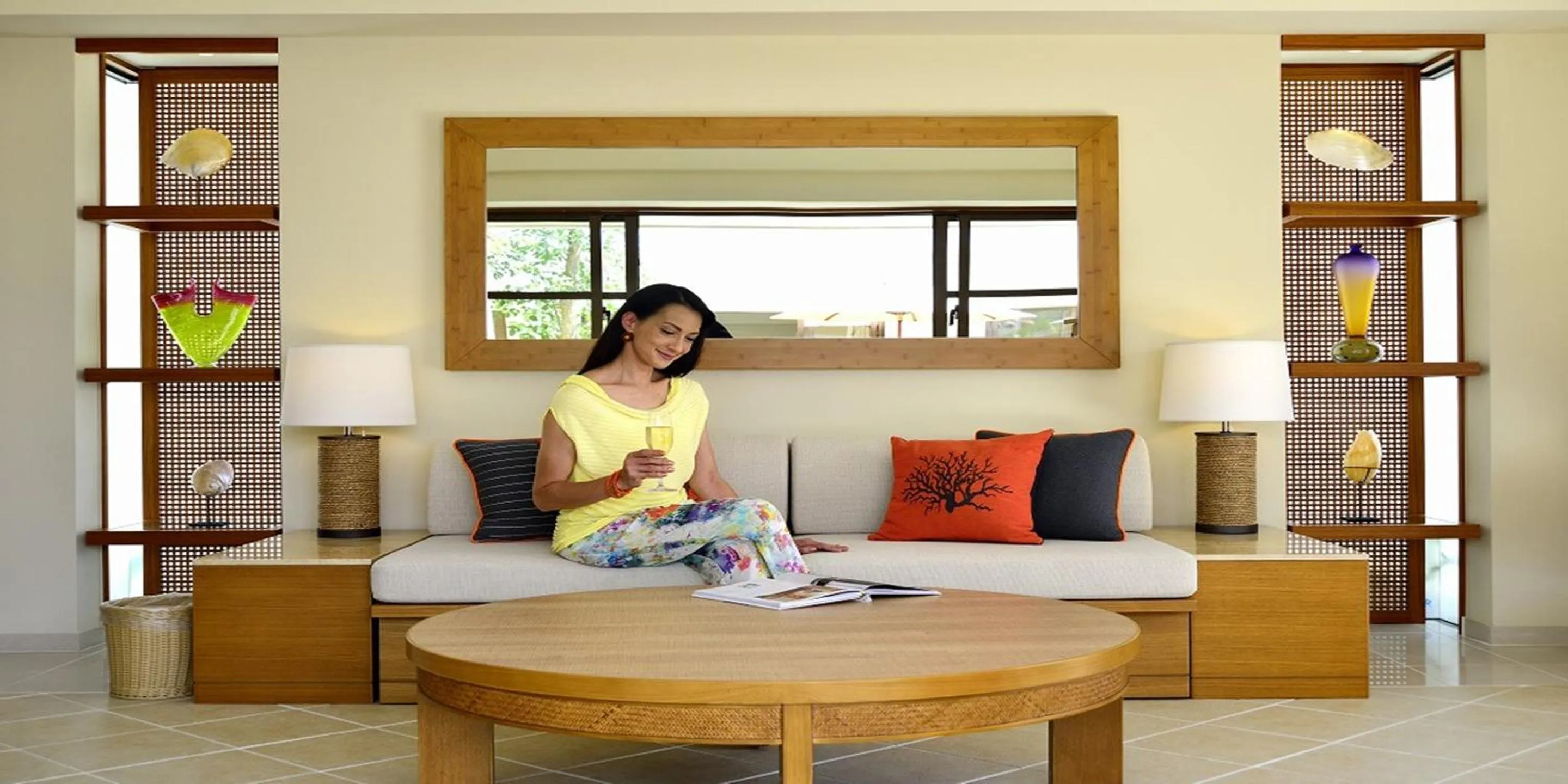 Living room in The Uza Terrace Beach Club Villas