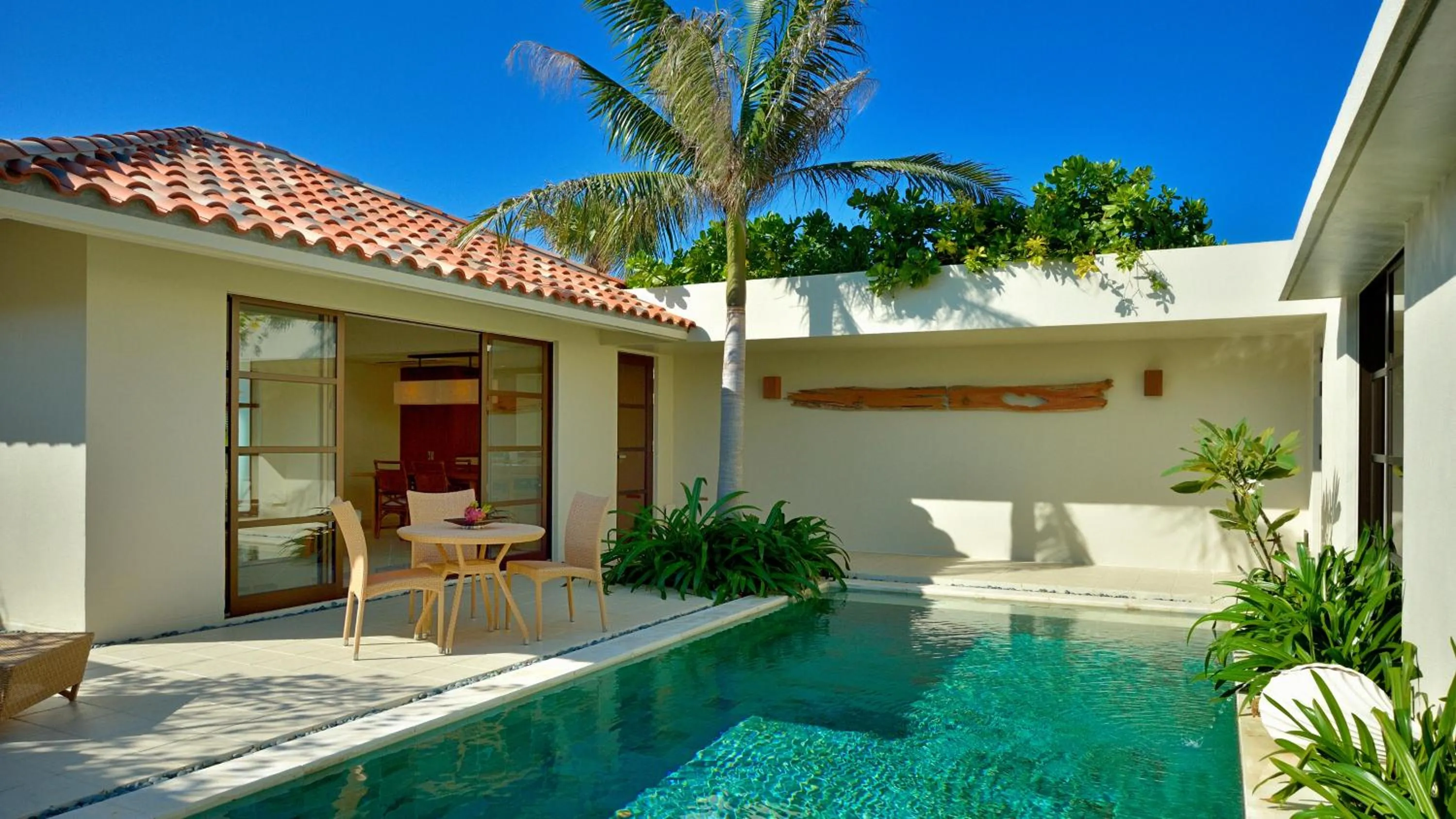 Patio in The Uza Terrace Beach Club Villas