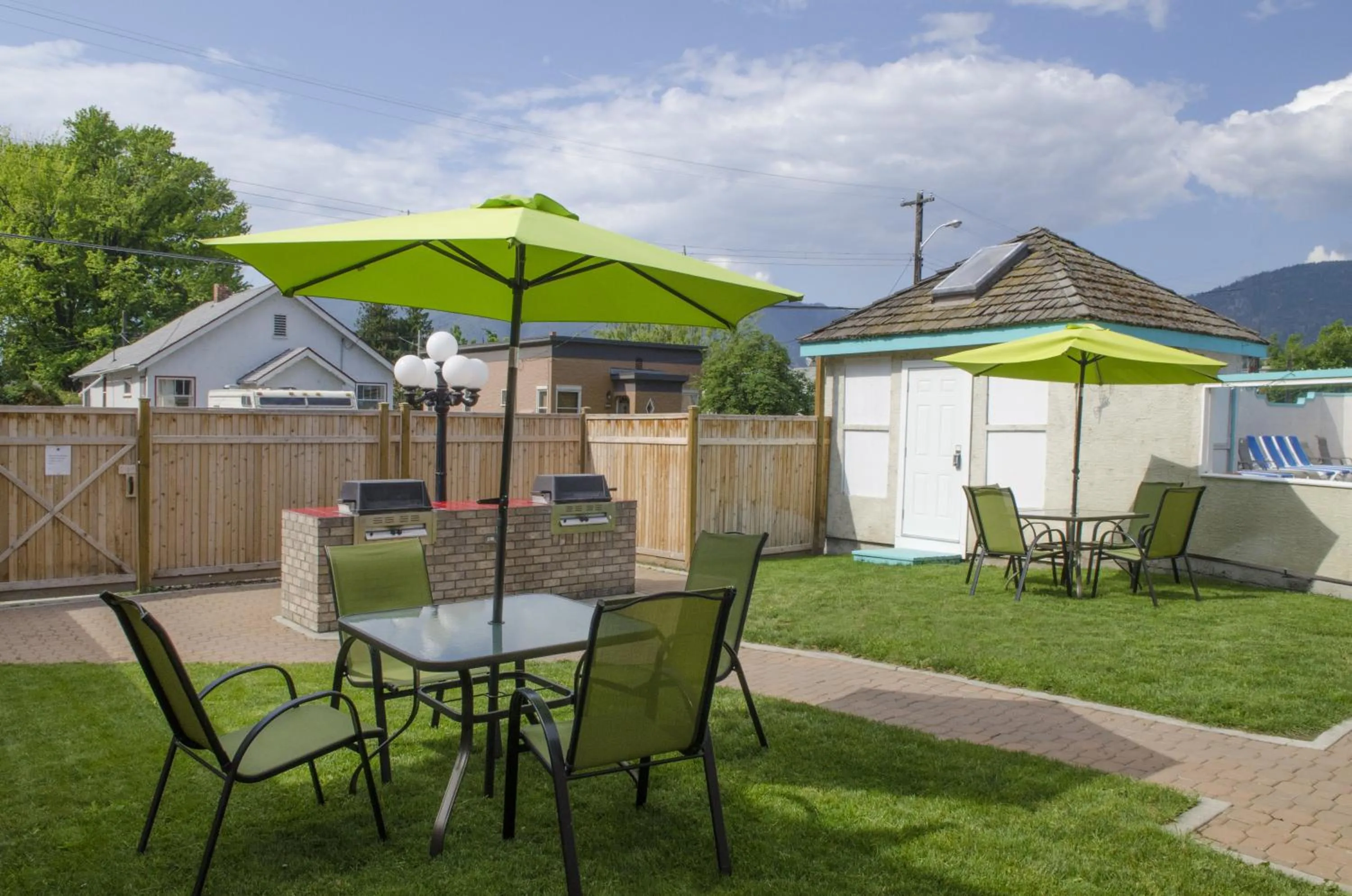 Patio in Tiki Shores Inn & Suites