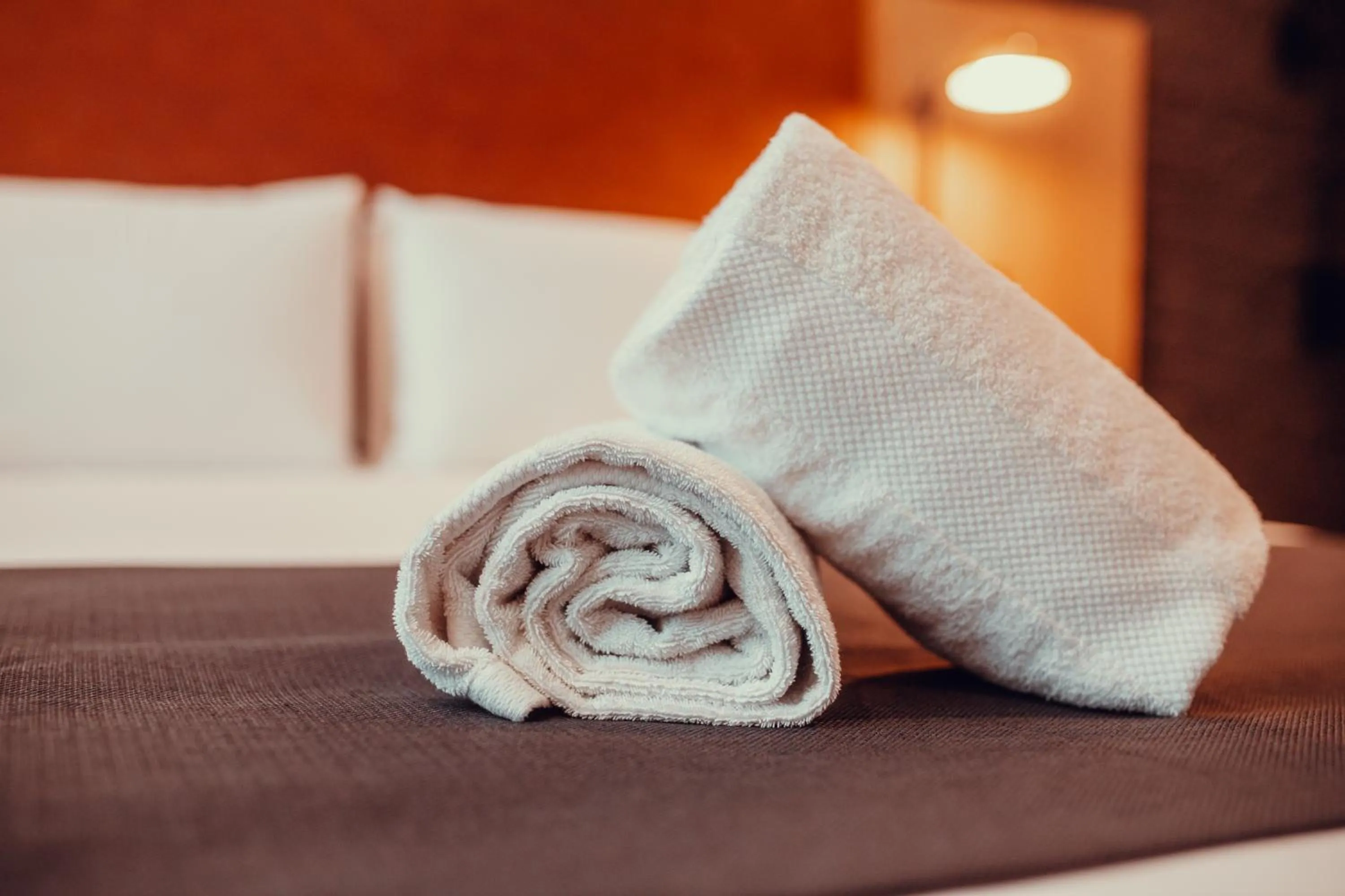 towels, Bed in Hotel Transit
