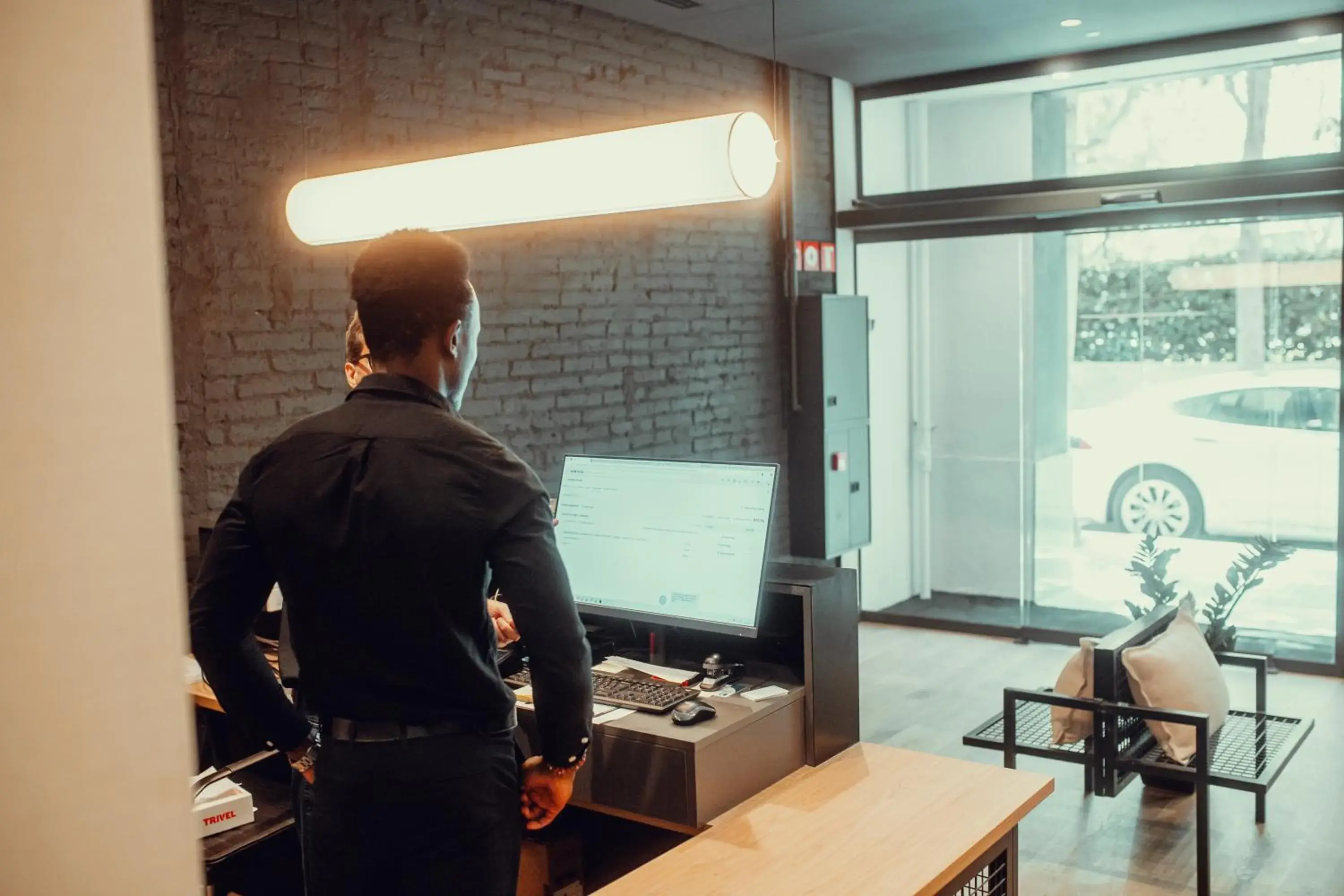 Lobby or reception in Hotel Transit Lobby or reception in Hotel Transit